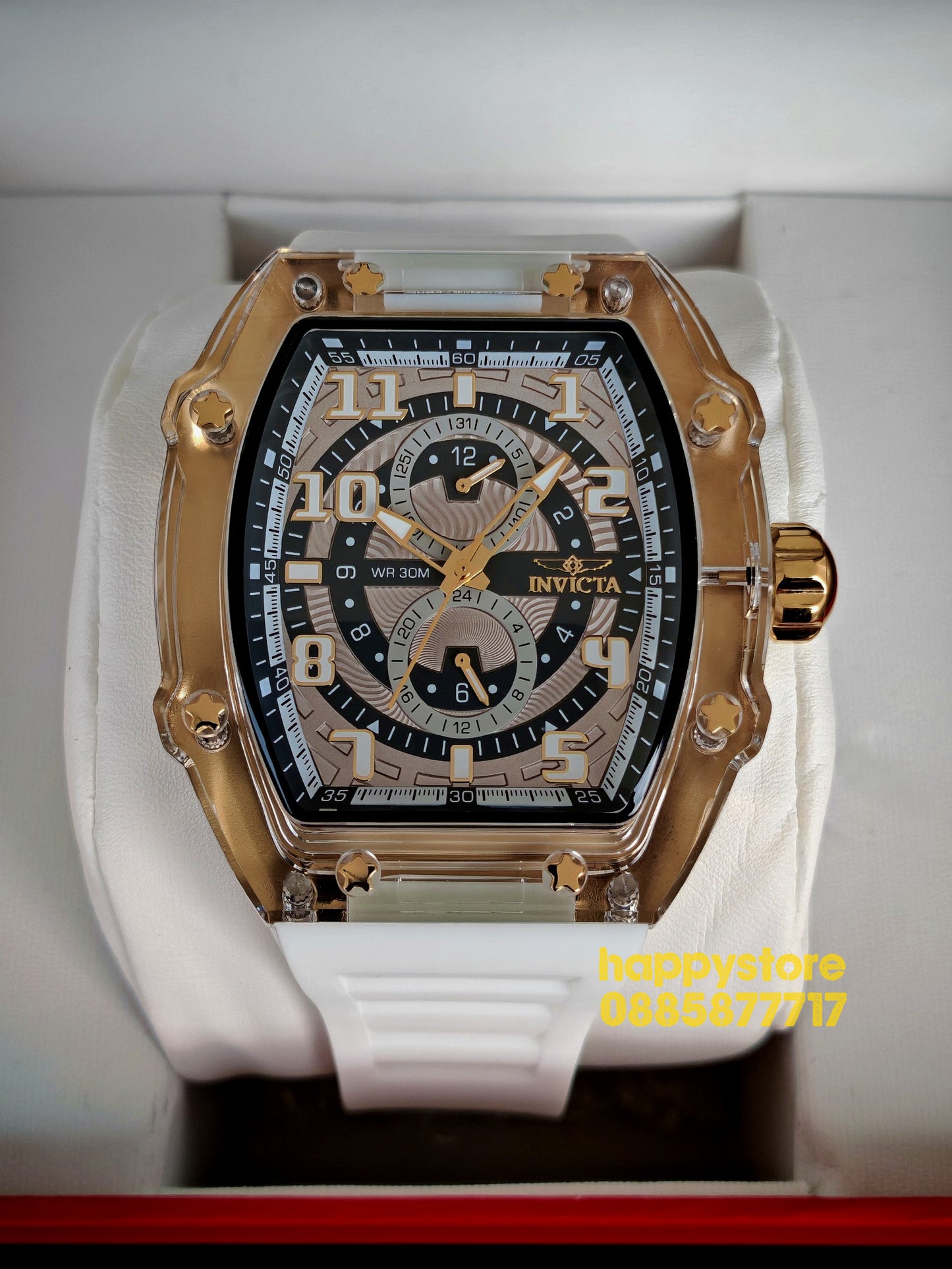 INVICTA Cyclone White/Gold 49 mm