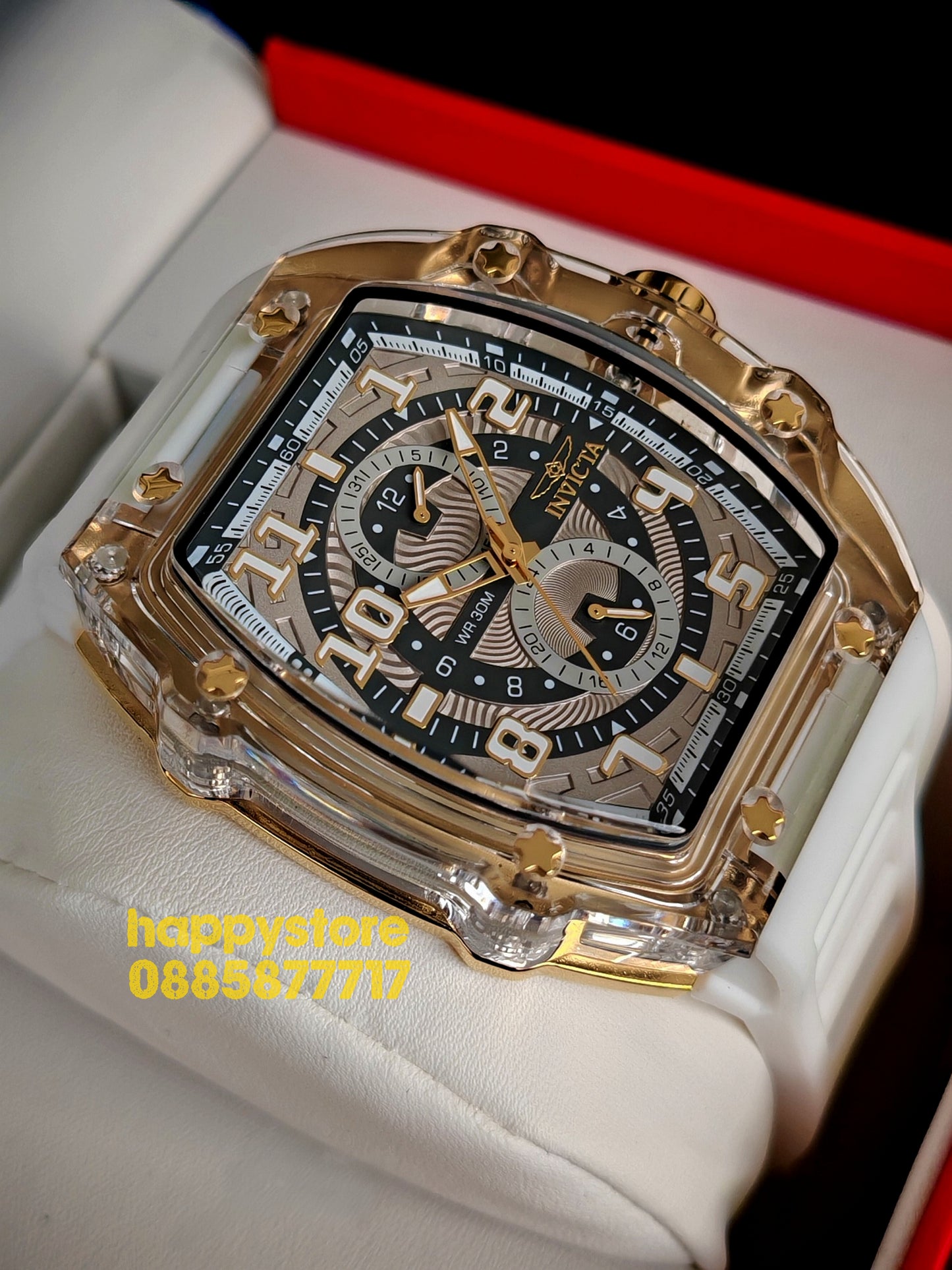 INVICTA Cyclone White/Gold 49 mm