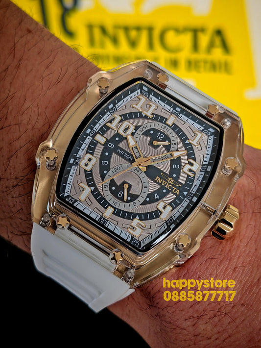INVICTA Cyclone White/Gold 49 mm