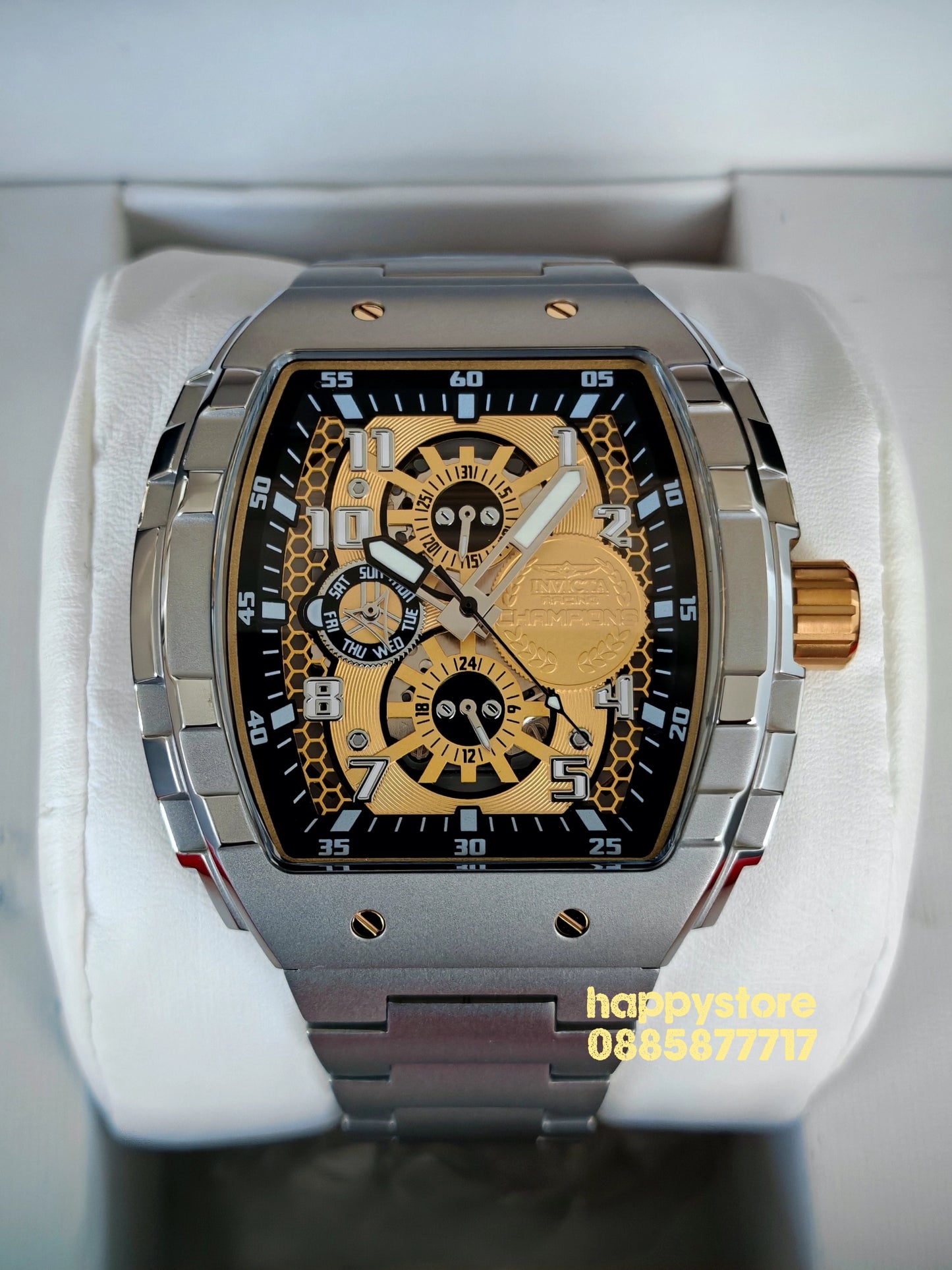 INVICTA Racing Champions Silver 47 mm