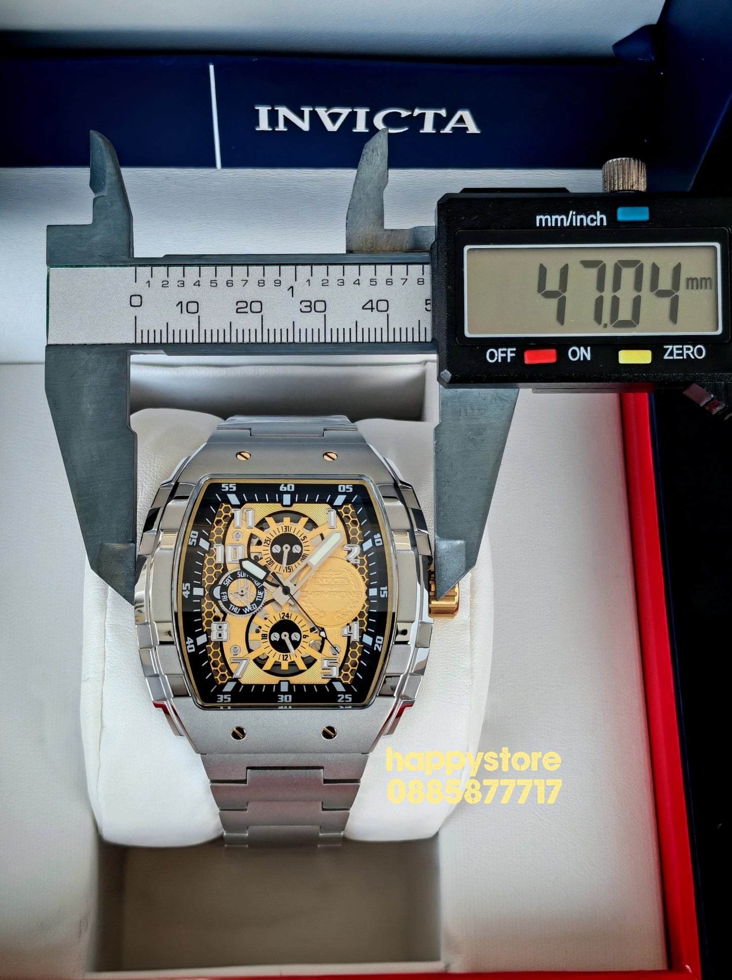 INVICTA Racing Champions Silver 47 mm