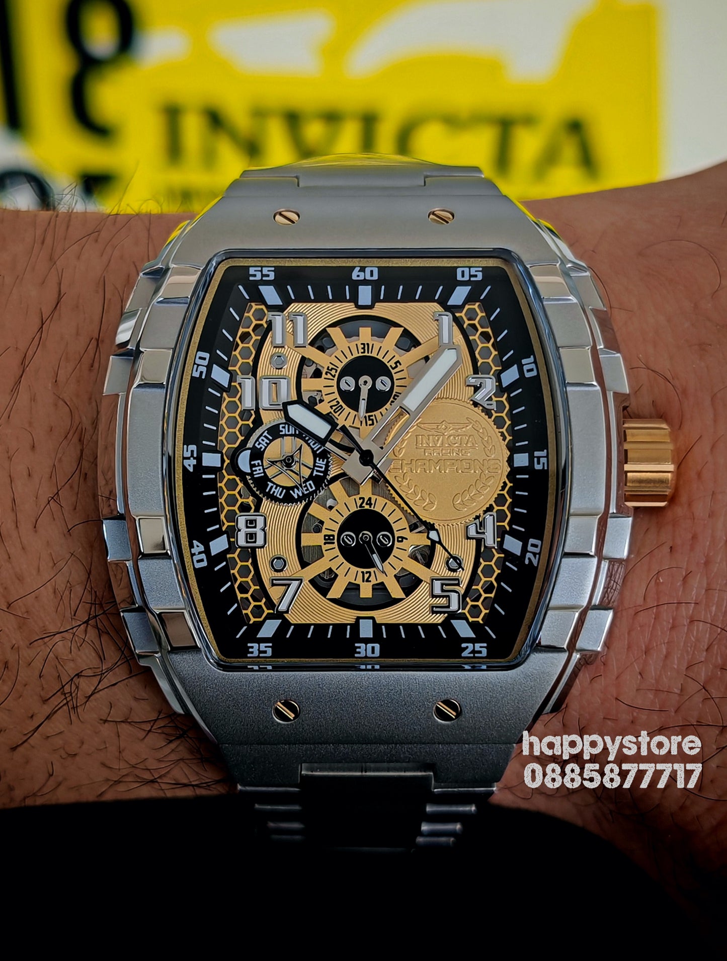 INVICTA Racing Champions Silver 47 mm