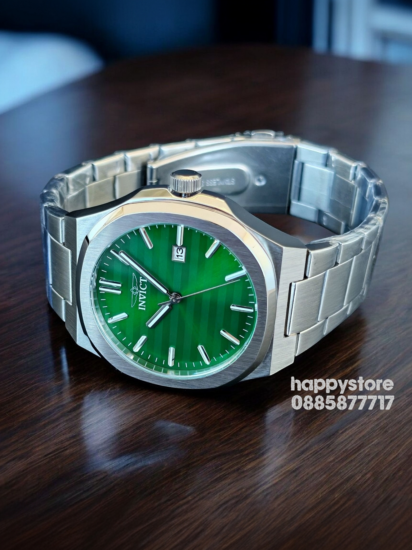 INVICTA Elite silver green dial 43 mm