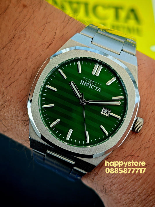 INVICTA Elite silver green dial 43 mm