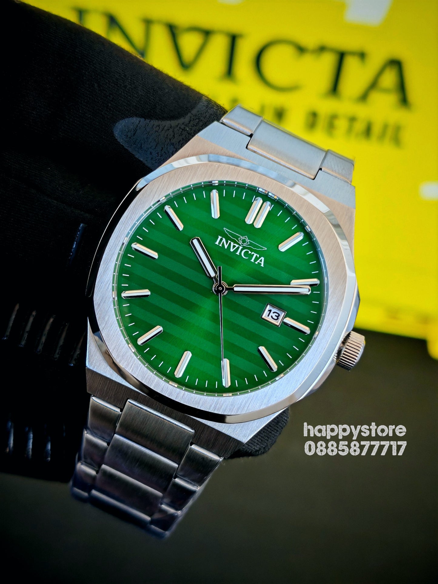 INVICTA Elite silver green dial 43 mm