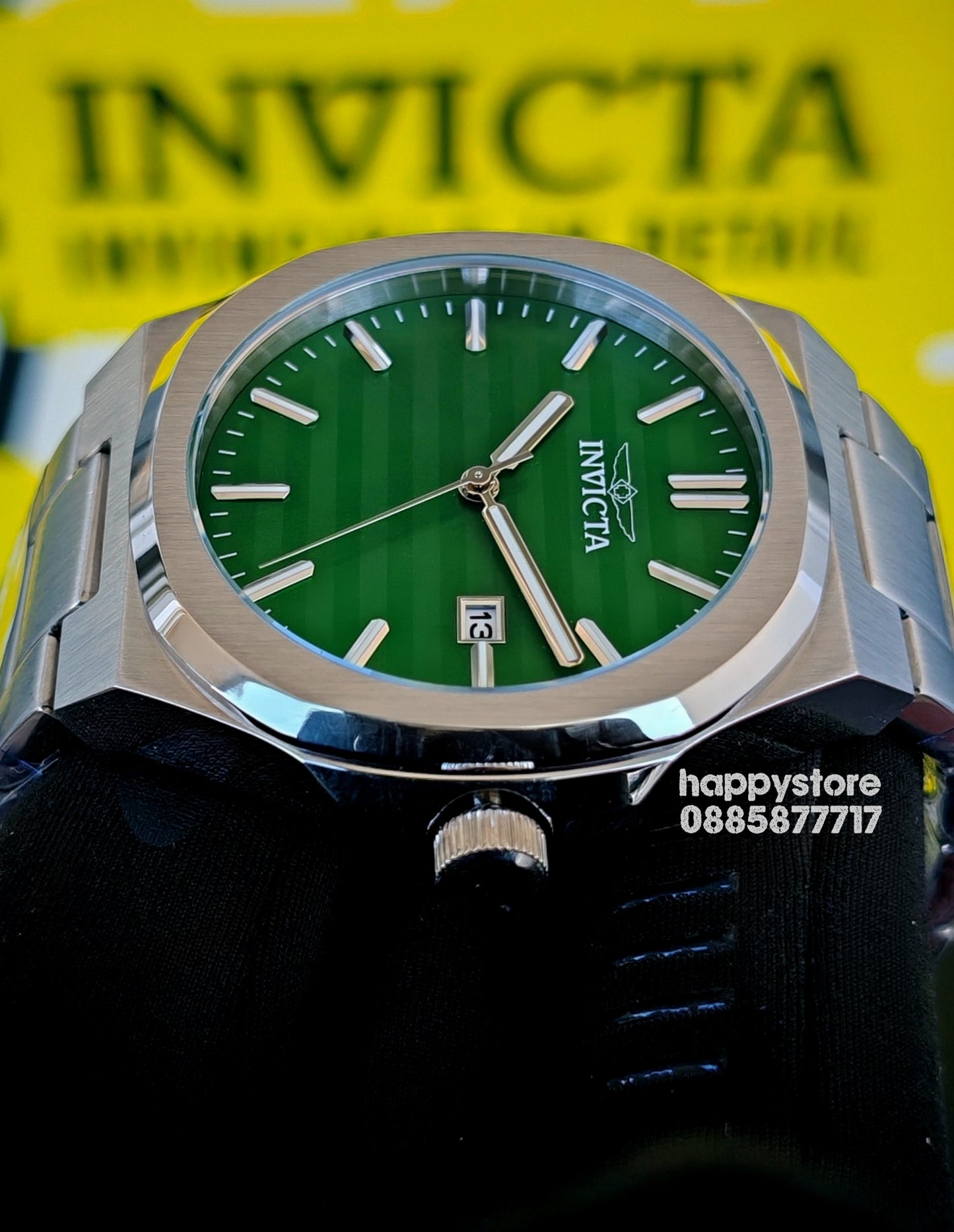 INVICTA Elite silver green dial 43 mm