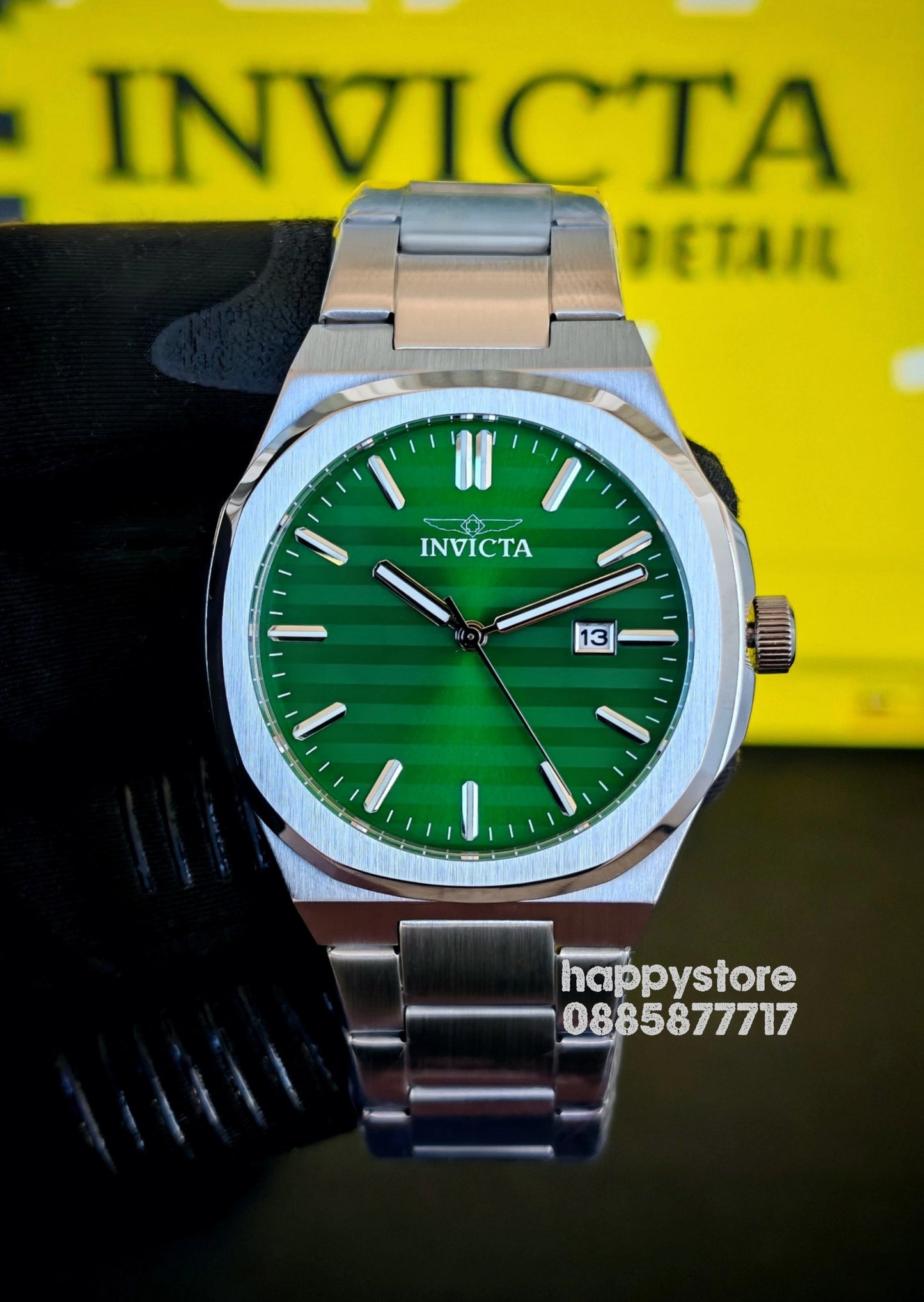 INVICTA Elite silver green dial 43 mm