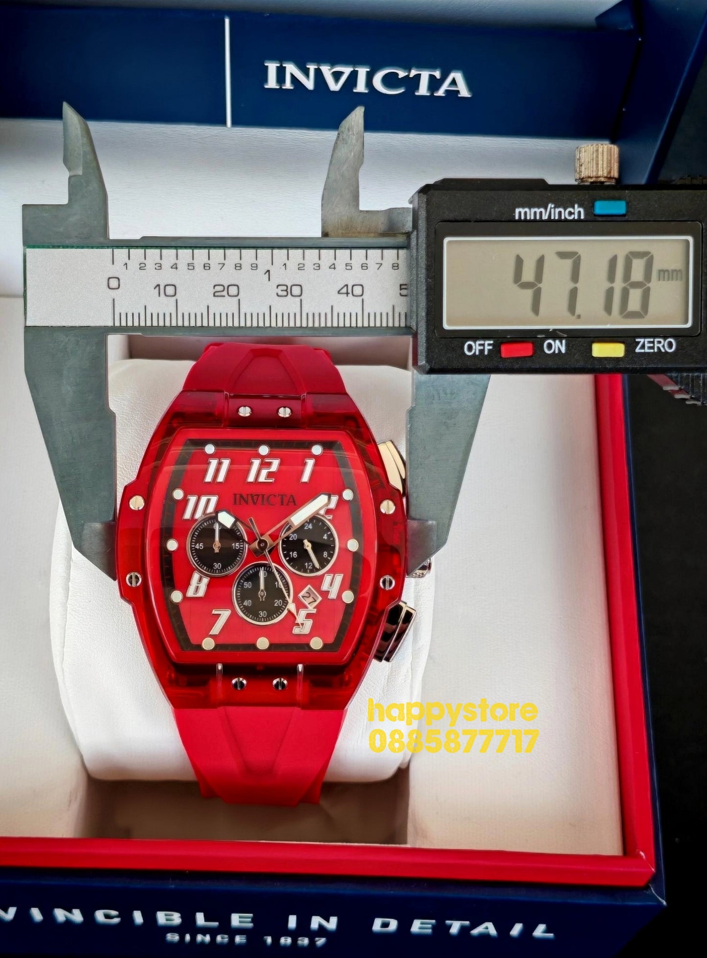 INVICTA Ghost Red 47 mm
