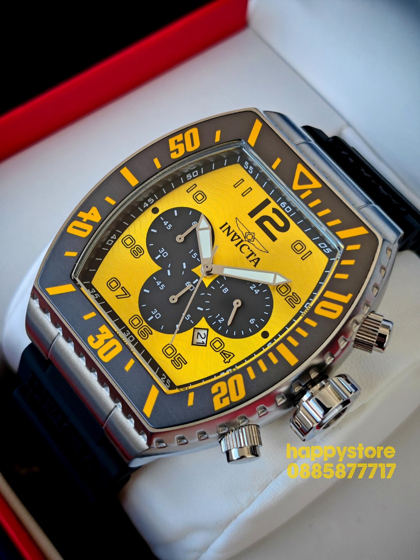 INVICTA Gridlock Yellow 50 mm