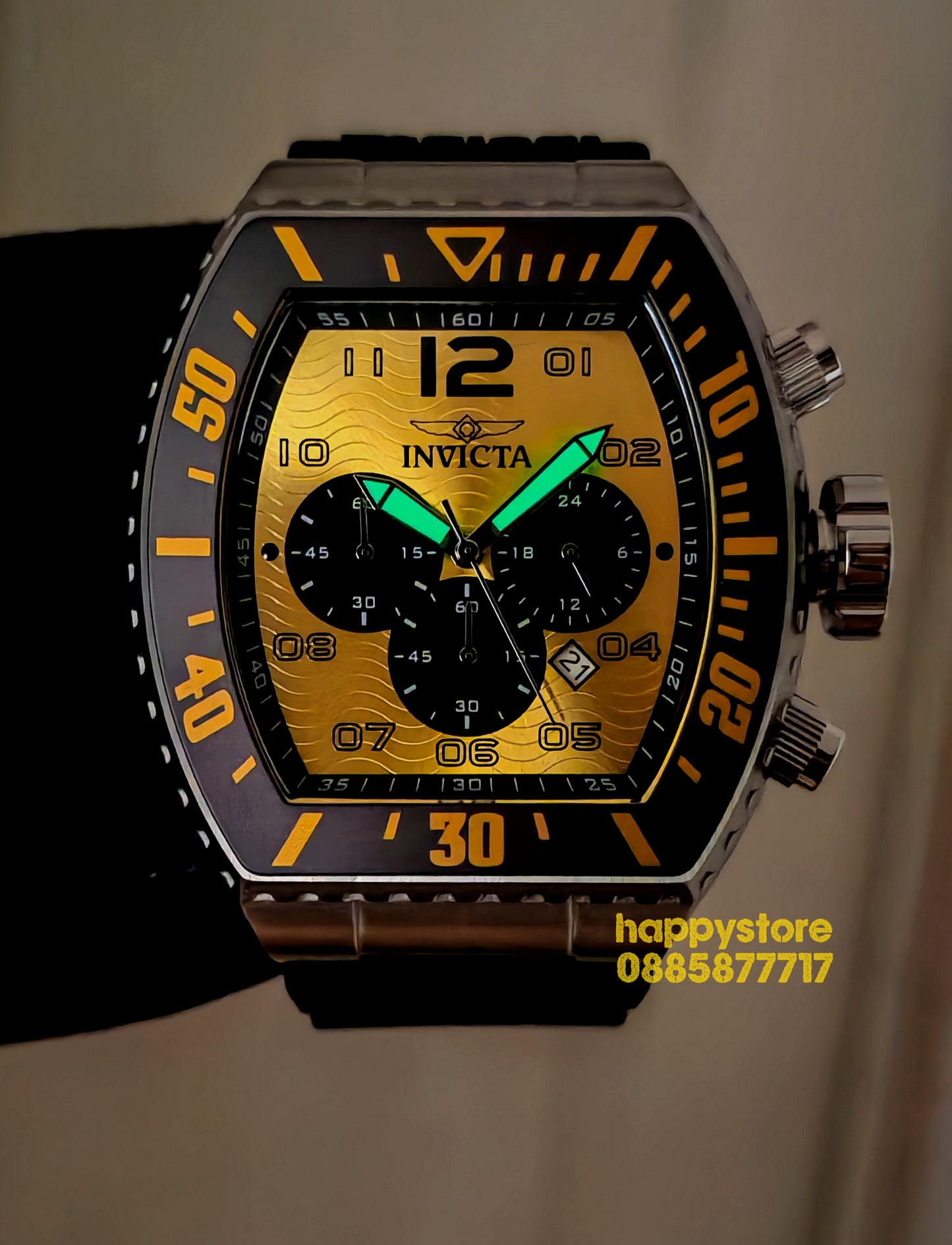 INVICTA Gridlock Yellow 50 mm