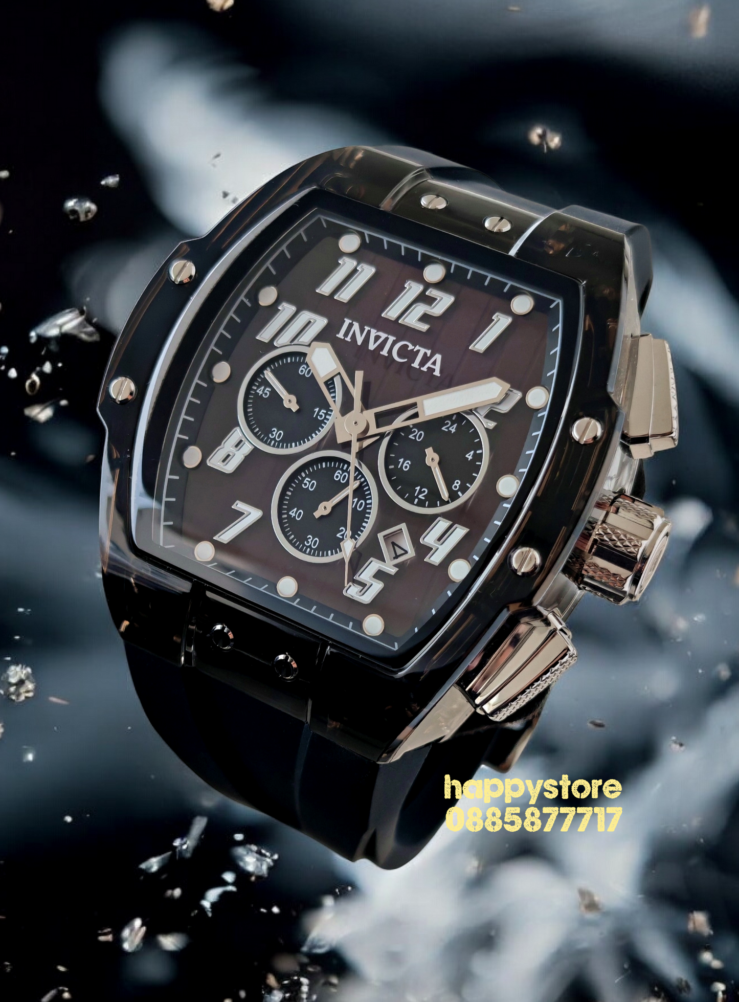 INVICTA Ghost Black 47 mm