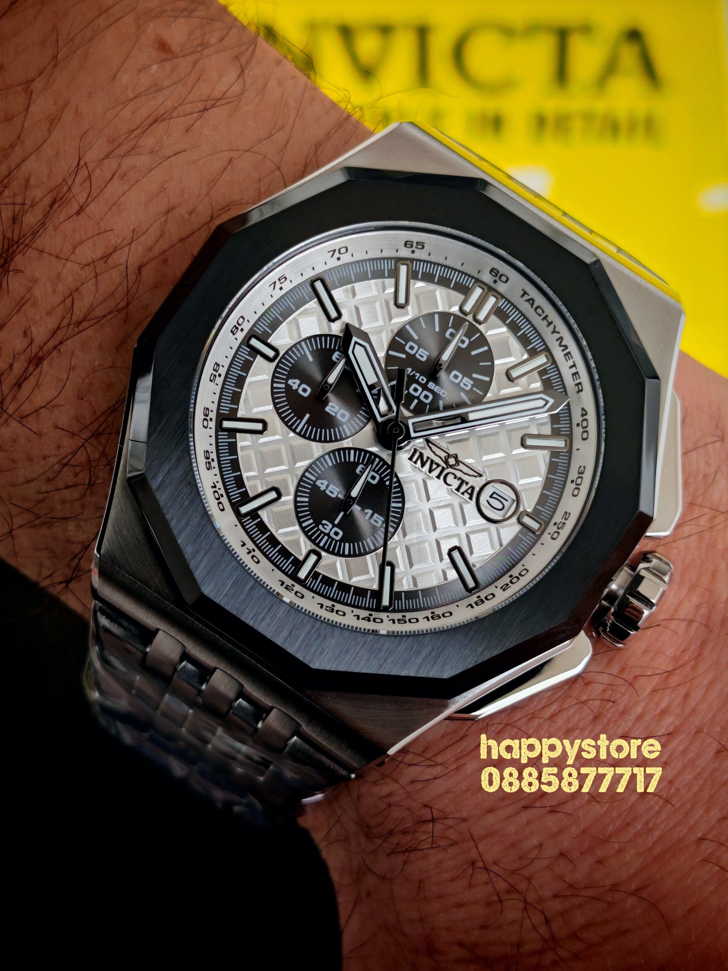 INVICTA Akula Silver steel 48 mm