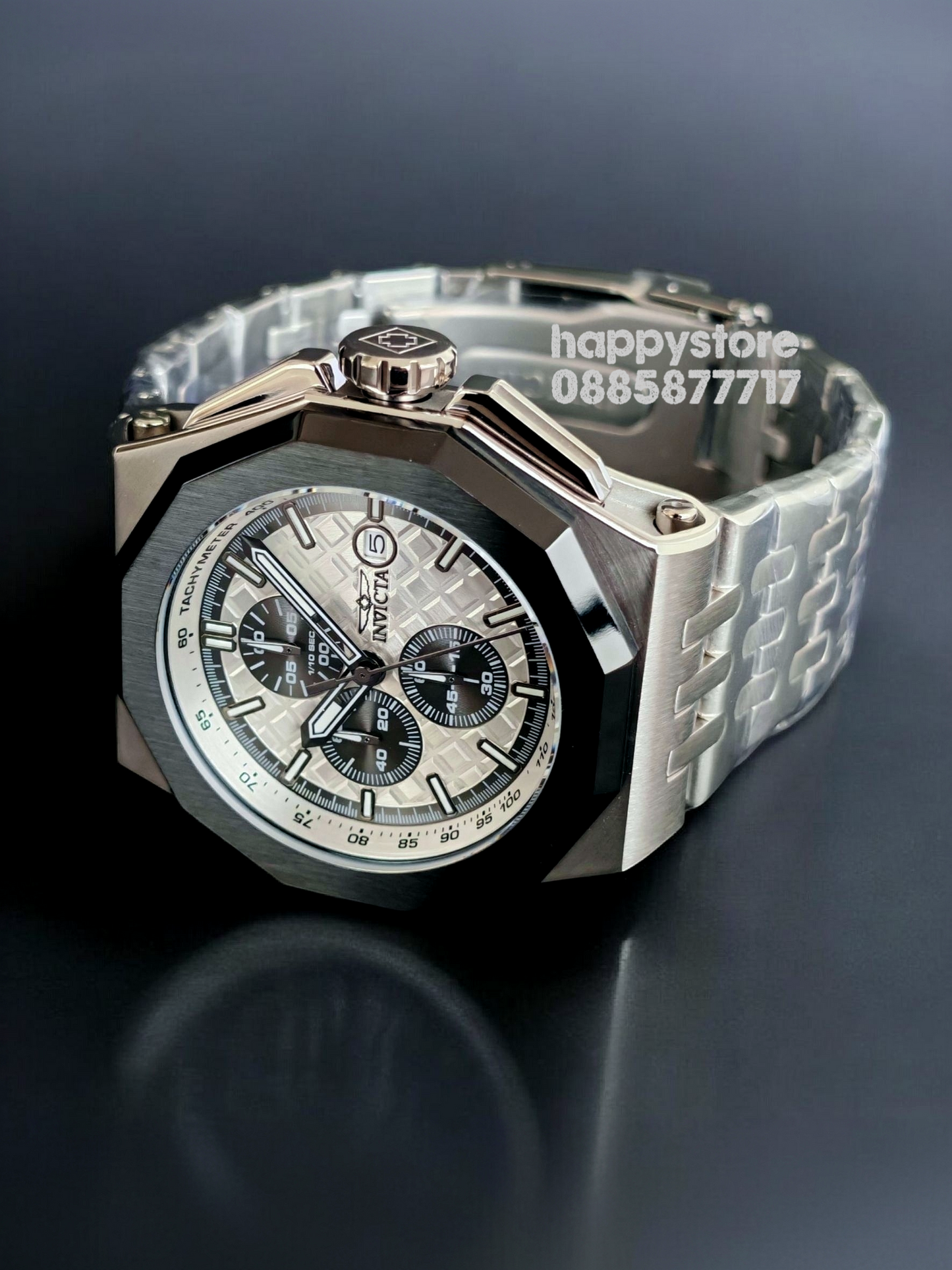 INVICTA Akula Silver steel 48 mm
