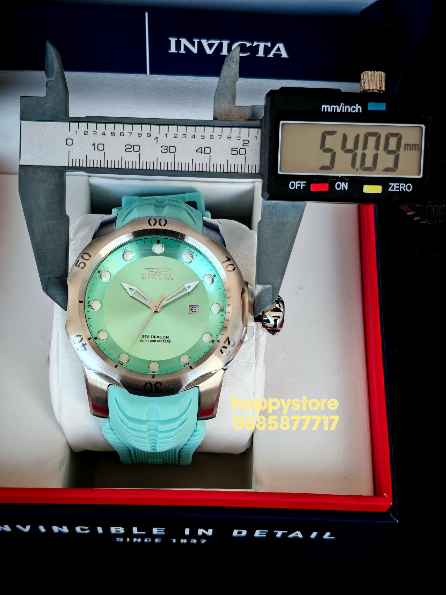 INVICTA Sea Dragon turquoise 54 mm