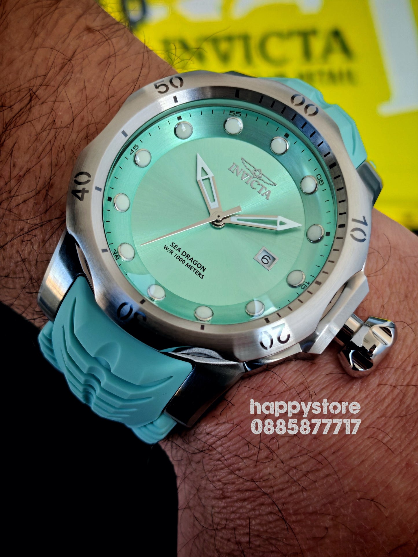 INVICTA Sea Dragon turquoise 54 mm