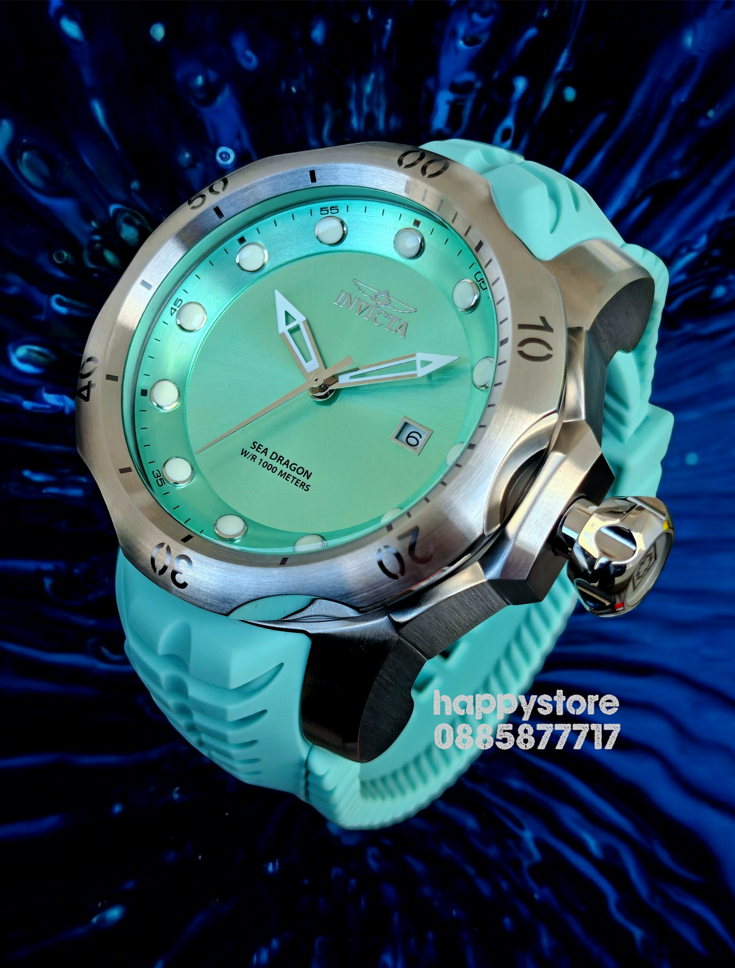 INVICTA Sea Dragon turquoise 54 mm