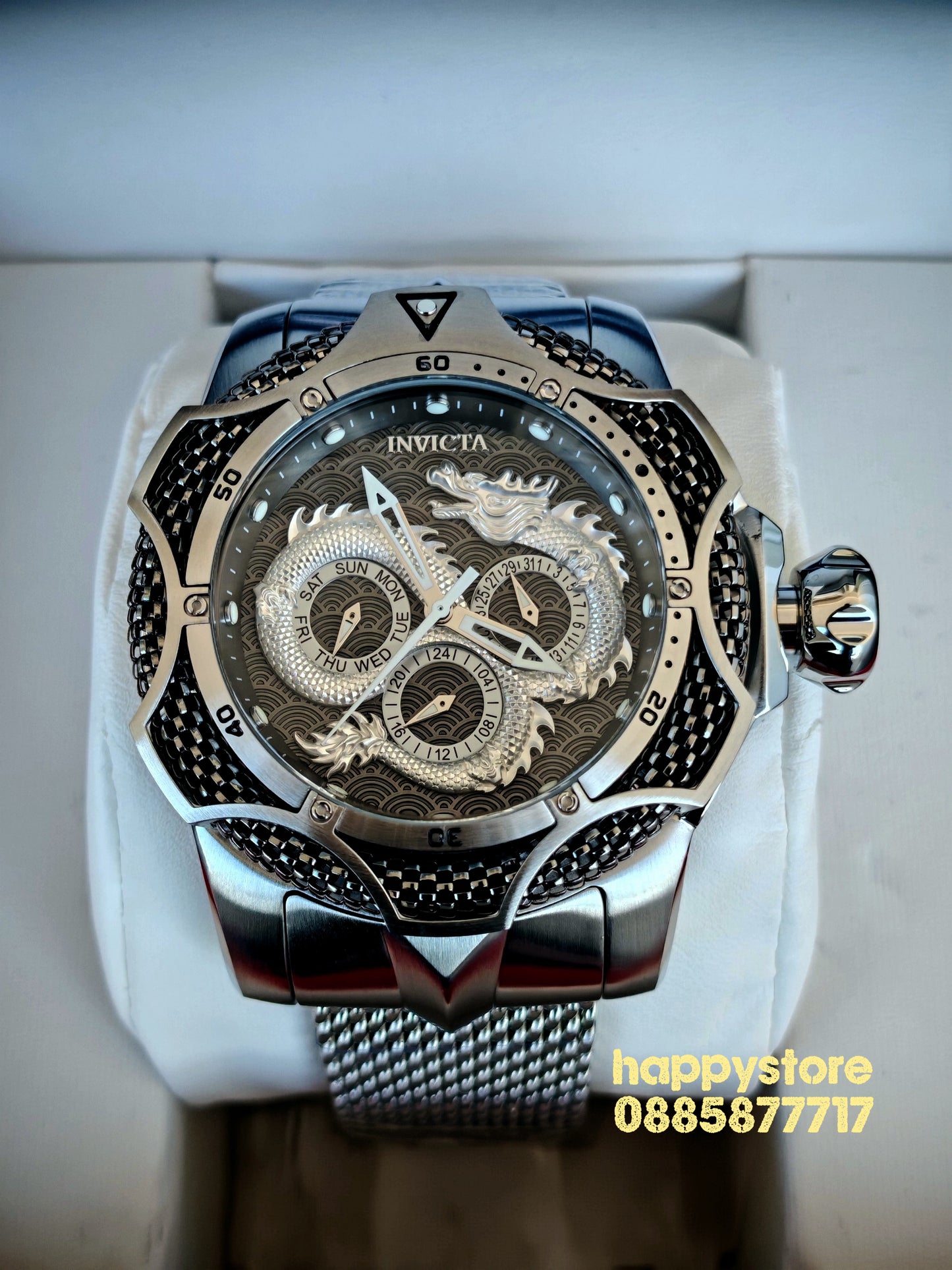Invicta Dragon Silver Milanese 53 mm