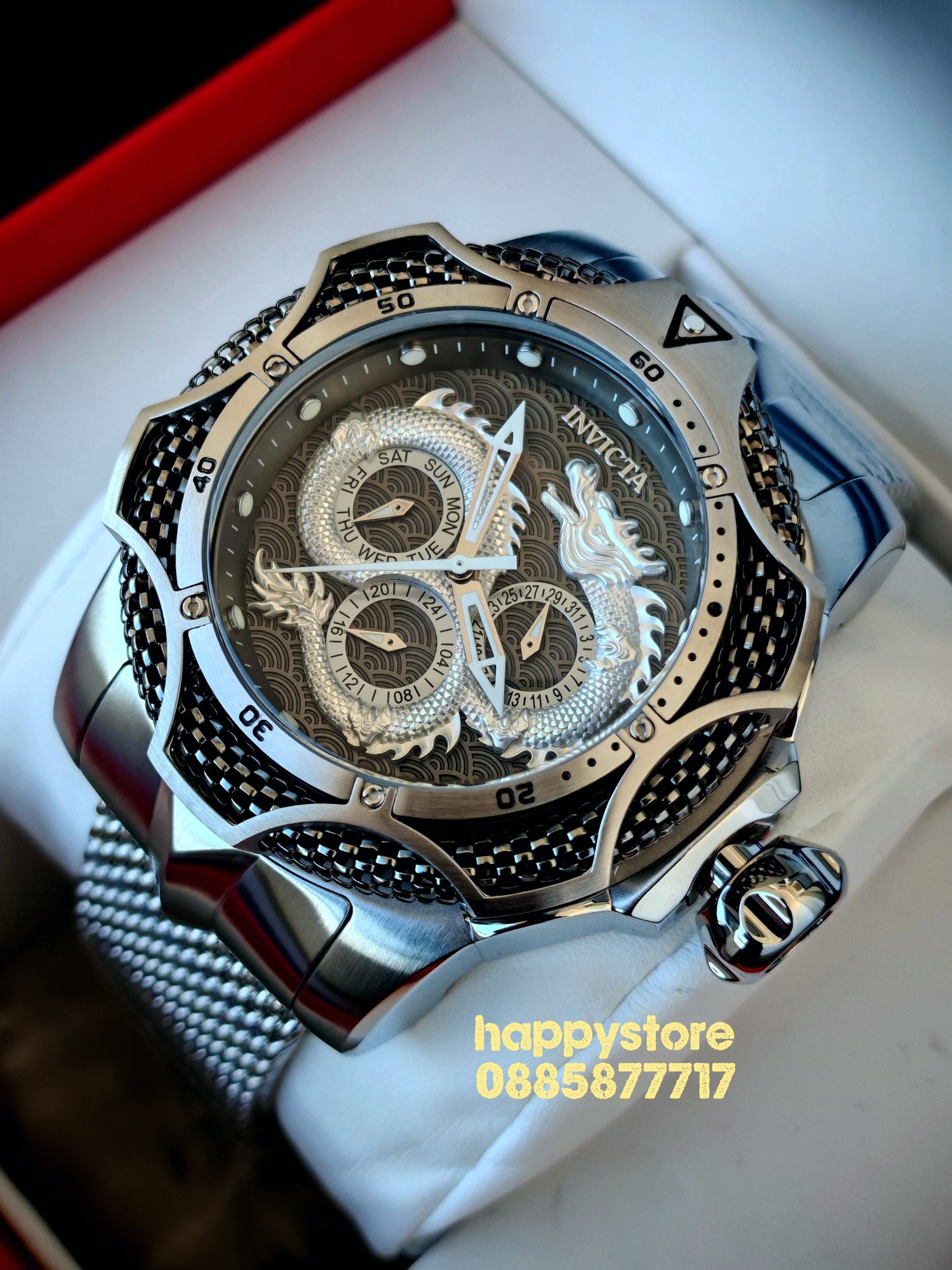 Invicta Dragon Silver Milanese 53 mm