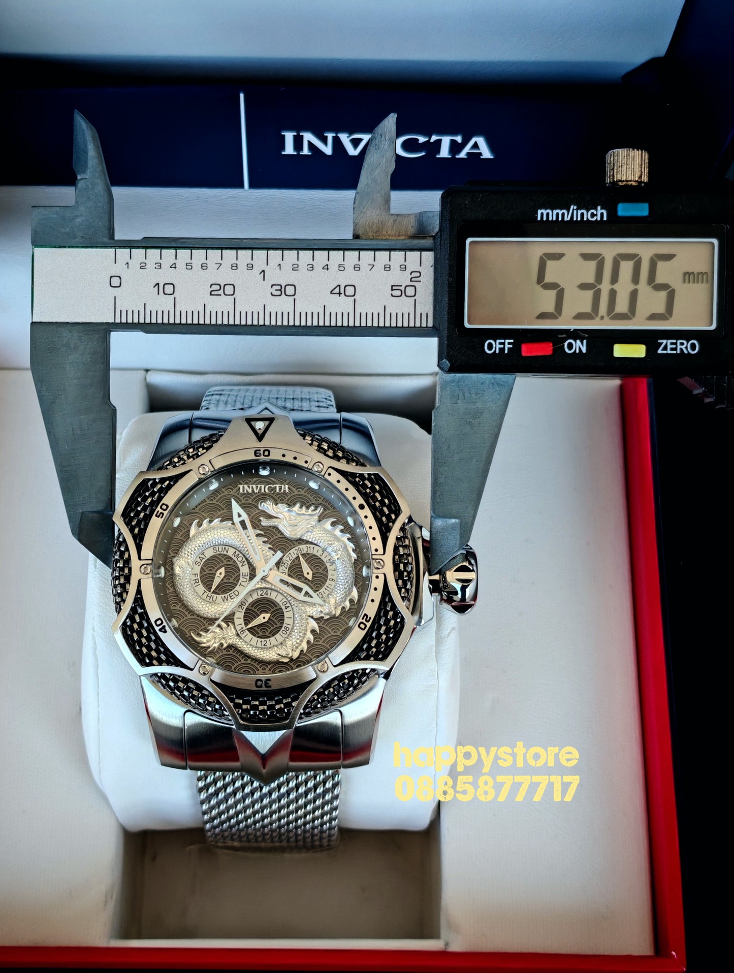 Invicta Dragon Silver Milanese 53 mm