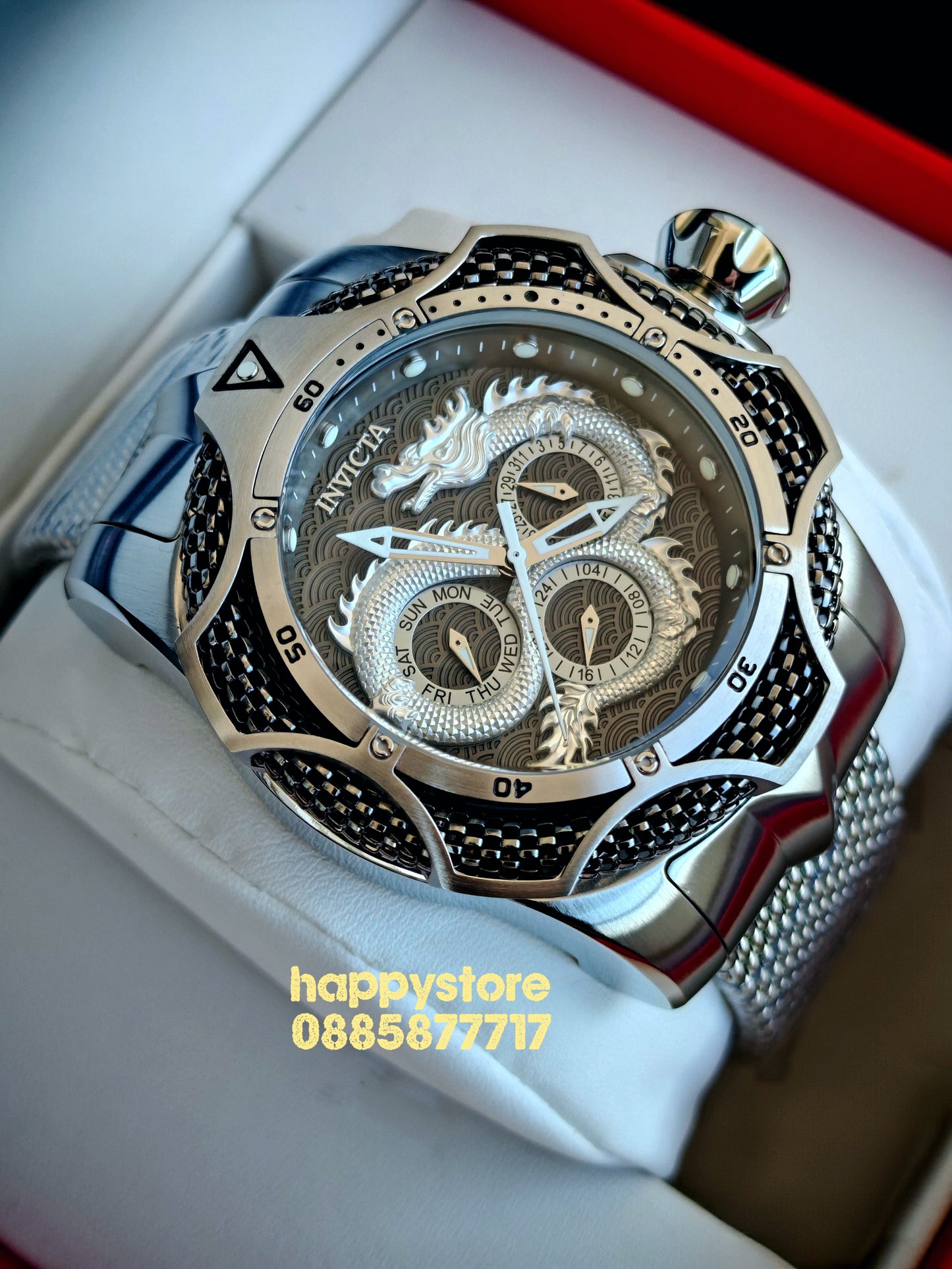 Invicta Dragon Silver Milanese 53 mm