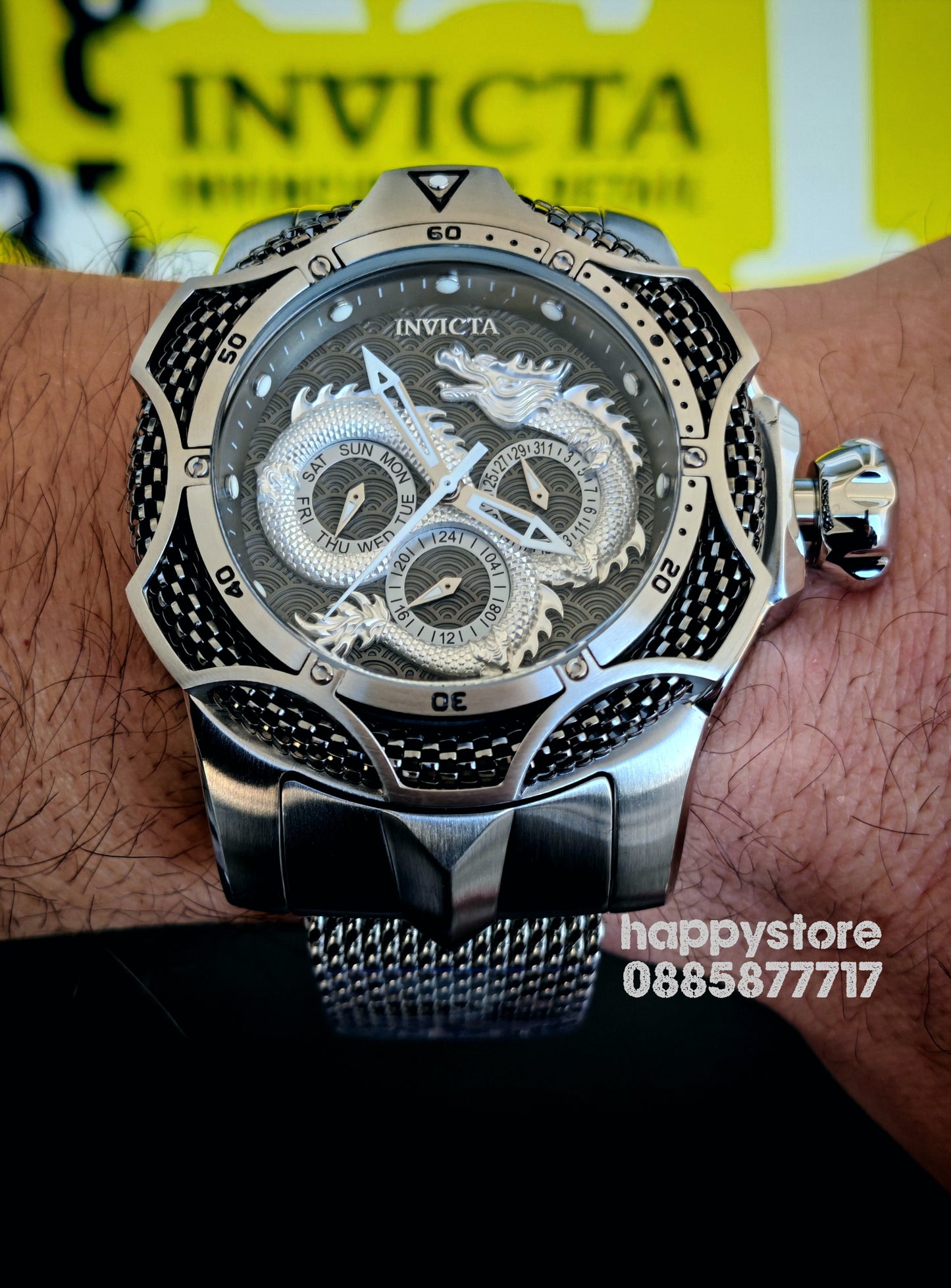 Invicta Dragon Silver Milanese 53 mm