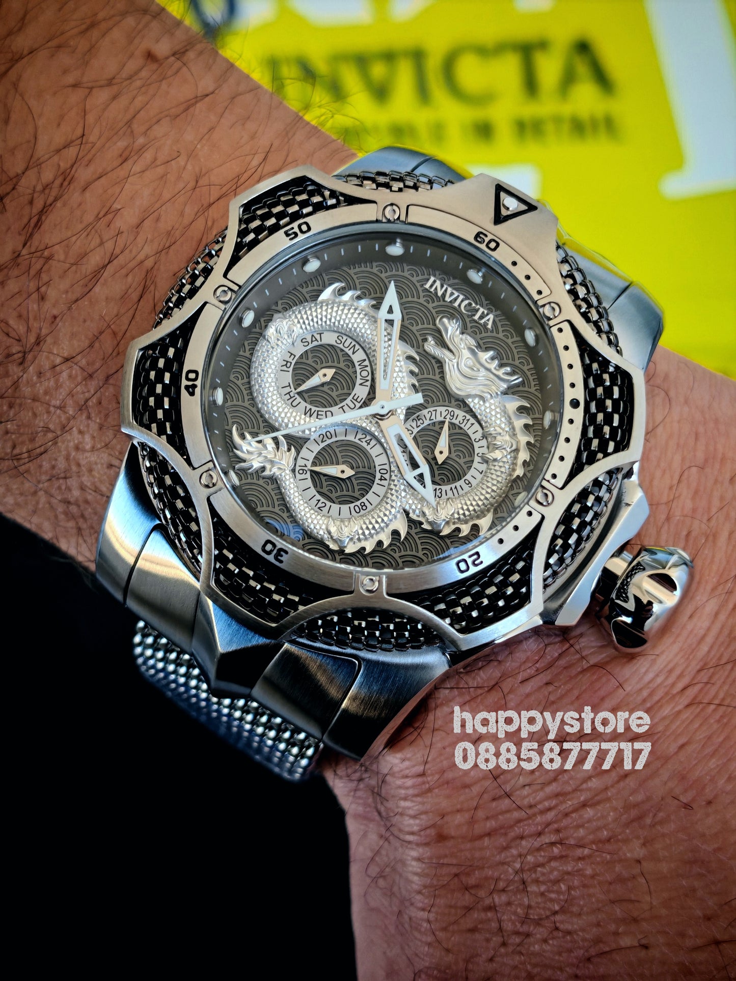 Invicta Dragon Silver Milanese 53 mm