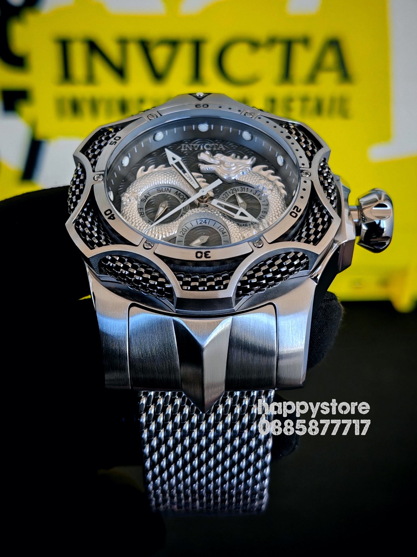 Invicta Dragon Silver Milanese 53 mm