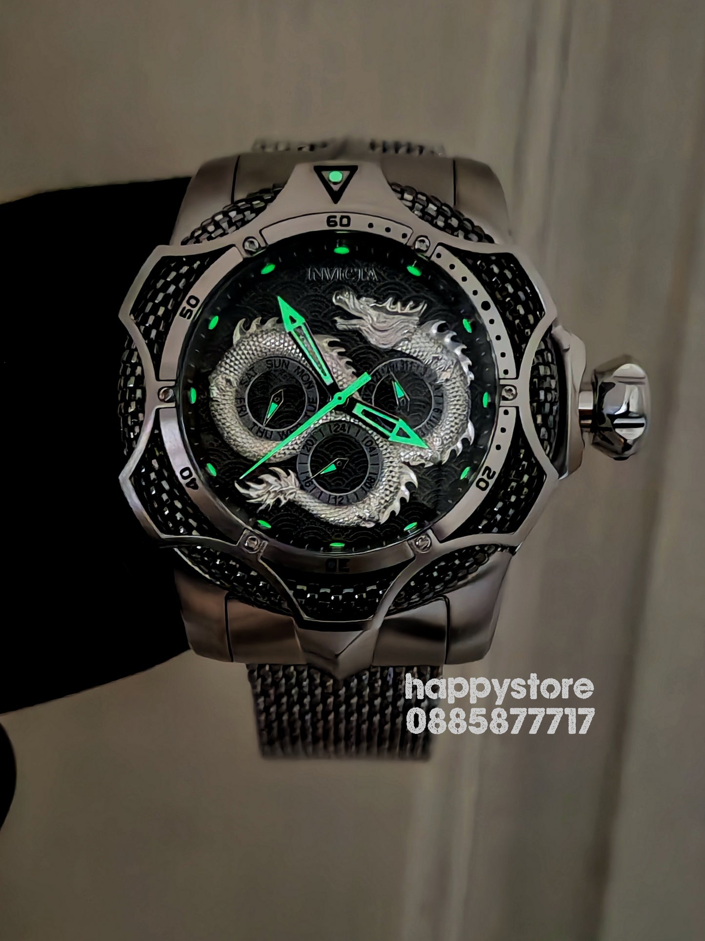 Invicta Dragon Silver Milanese 53 mm