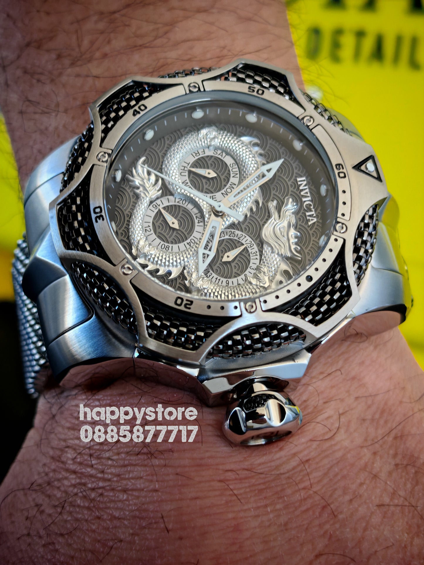 Invicta Dragon Silver Milanese 53 mm