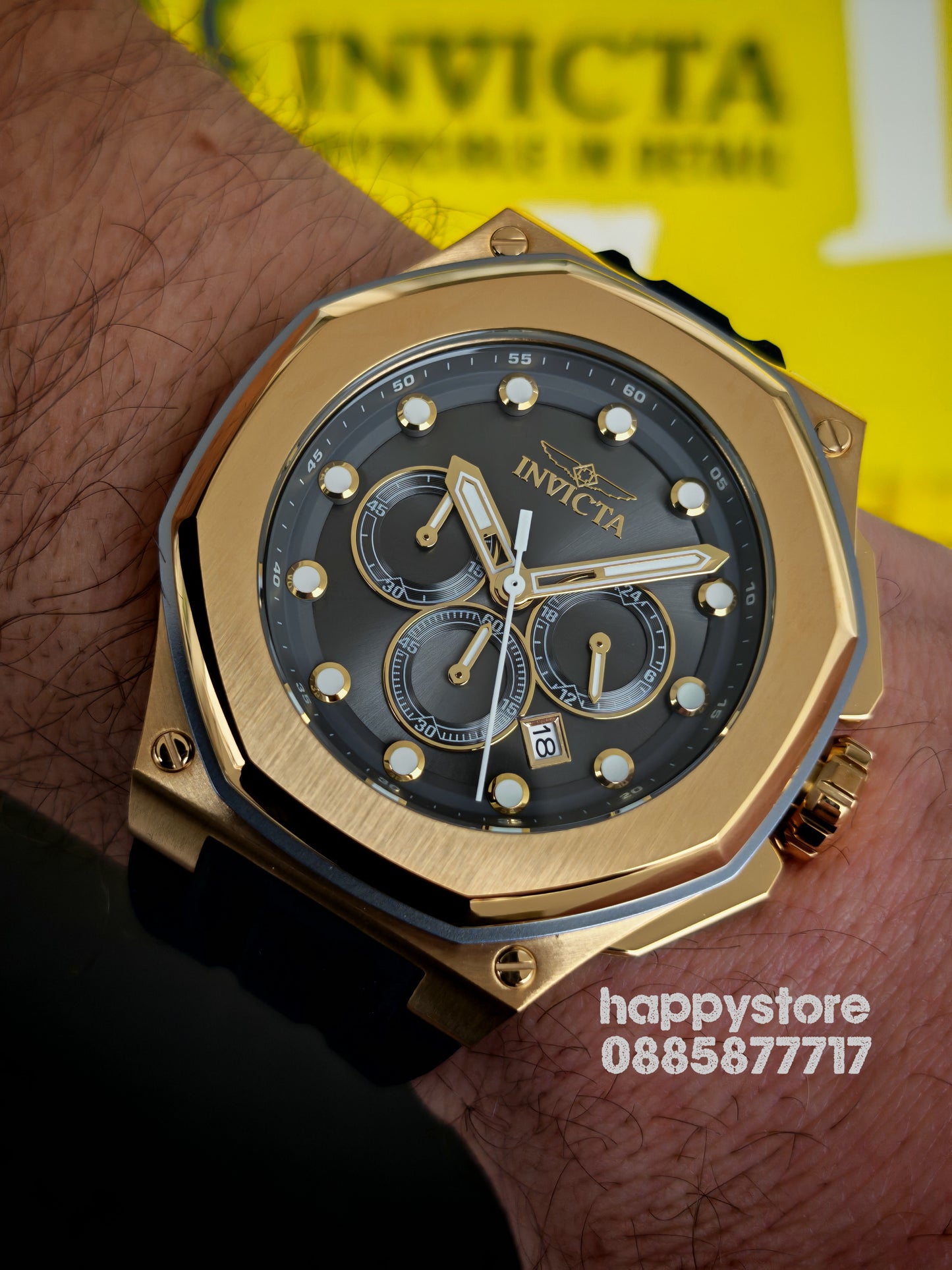 INVICTA Akula Gold 50 mm