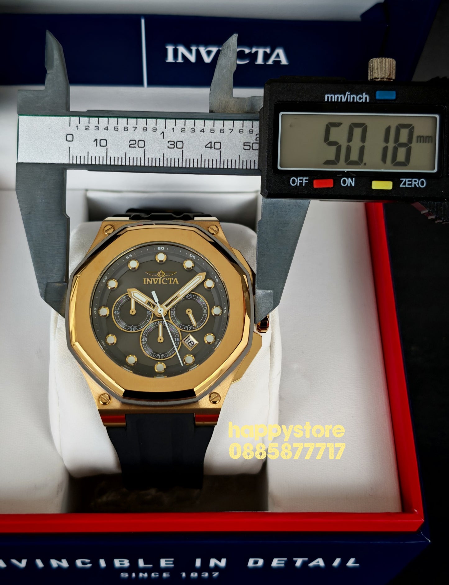 INVICTA Akula Gold 50 mm