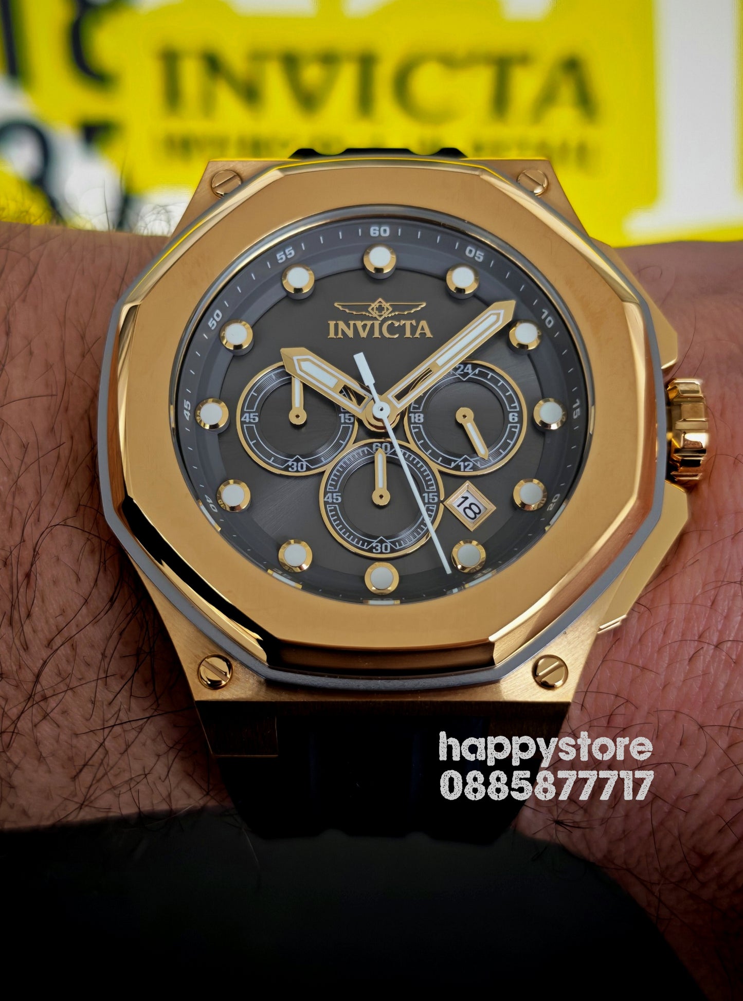 INVICTA Akula Gold 50 mm