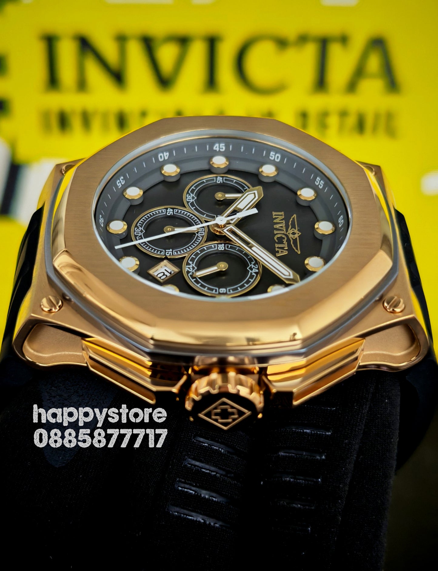 INVICTA Akula Gold 50 mm