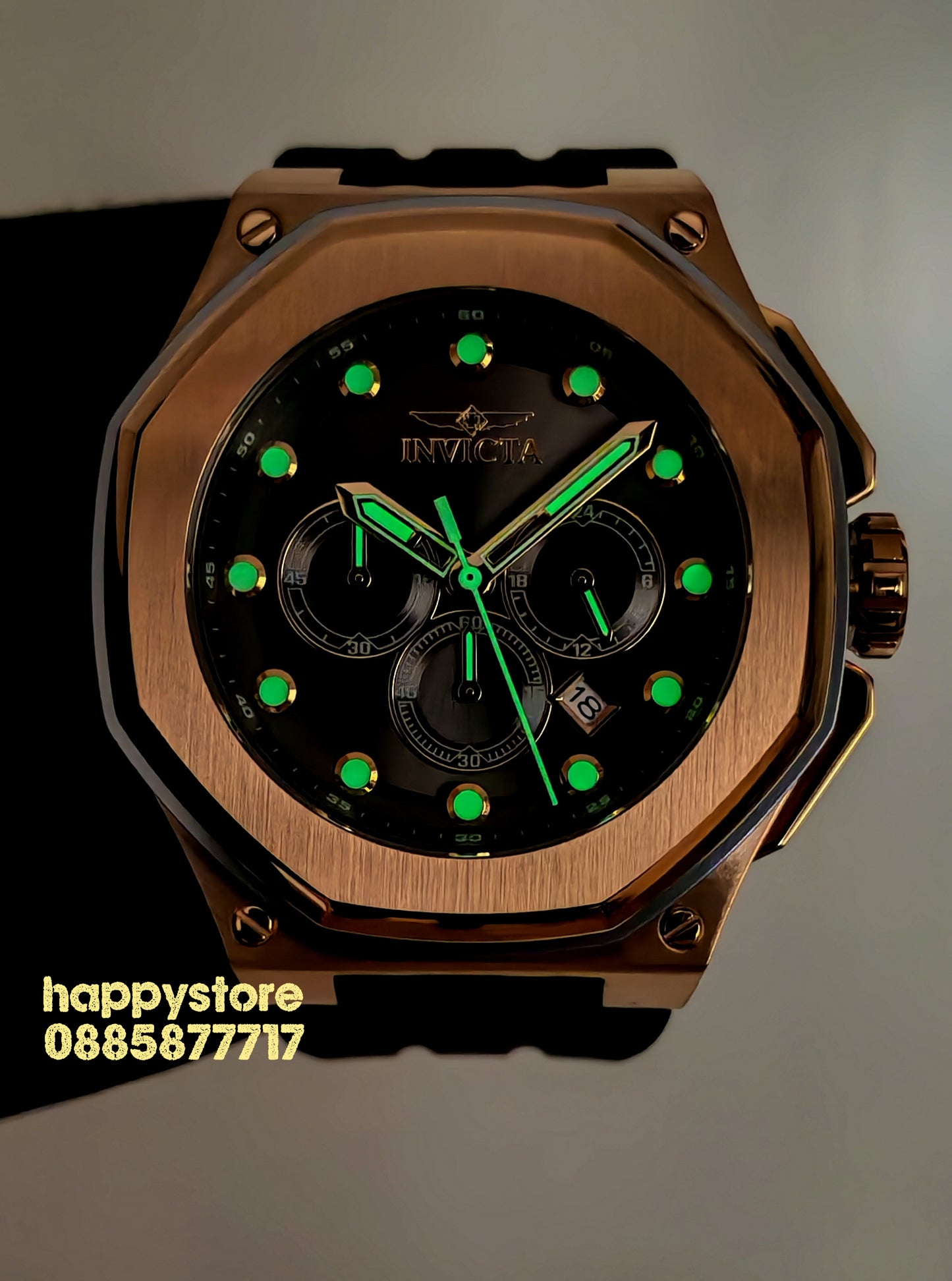 INVICTA Akula Gold 50 mm