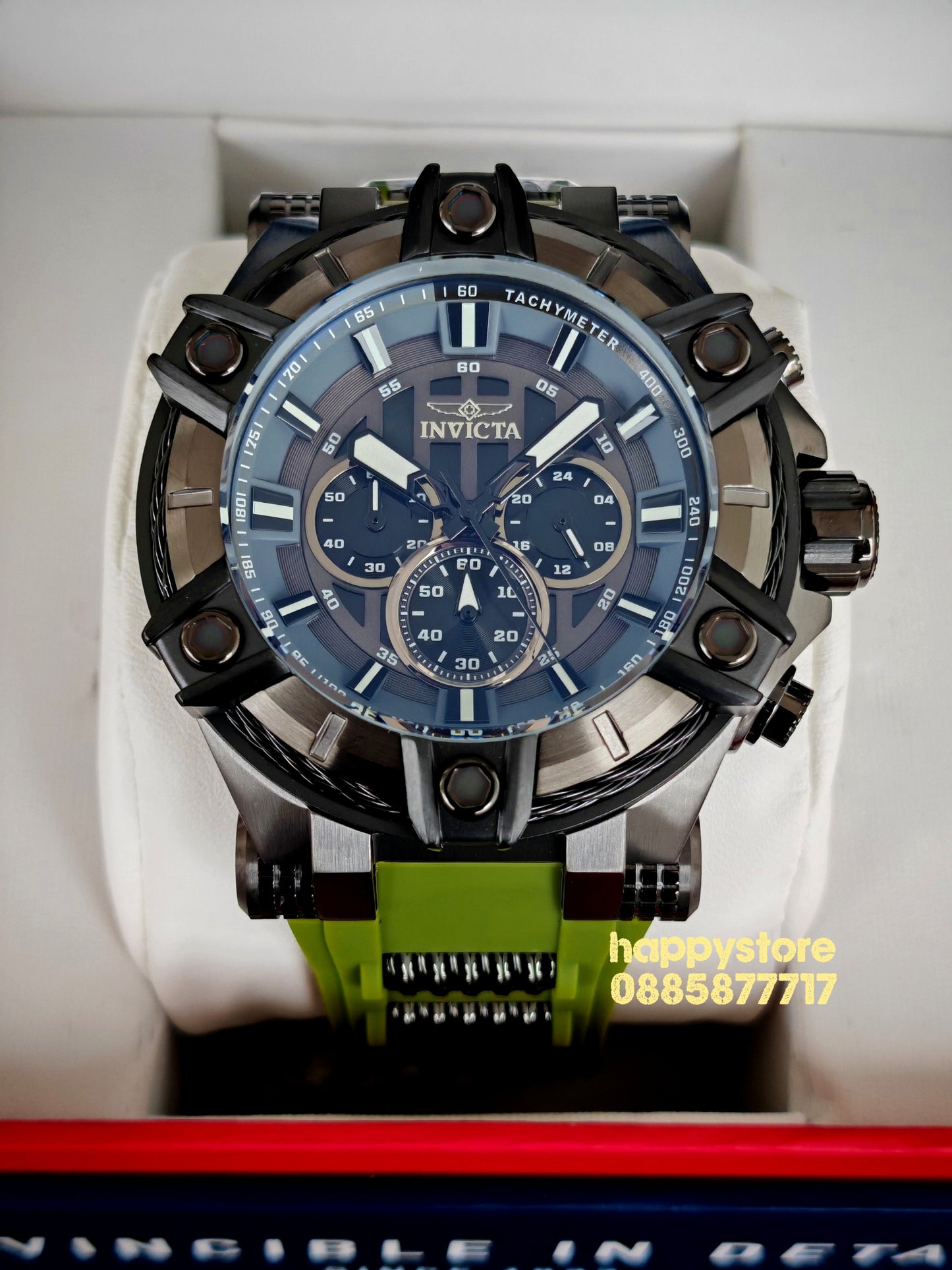 INVICTA Bolt Gunmetal green black 52 mm