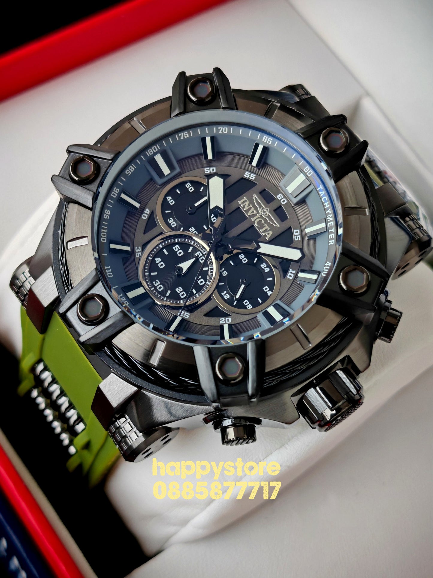 INVICTA Bolt Gunmetal green black 52 mm