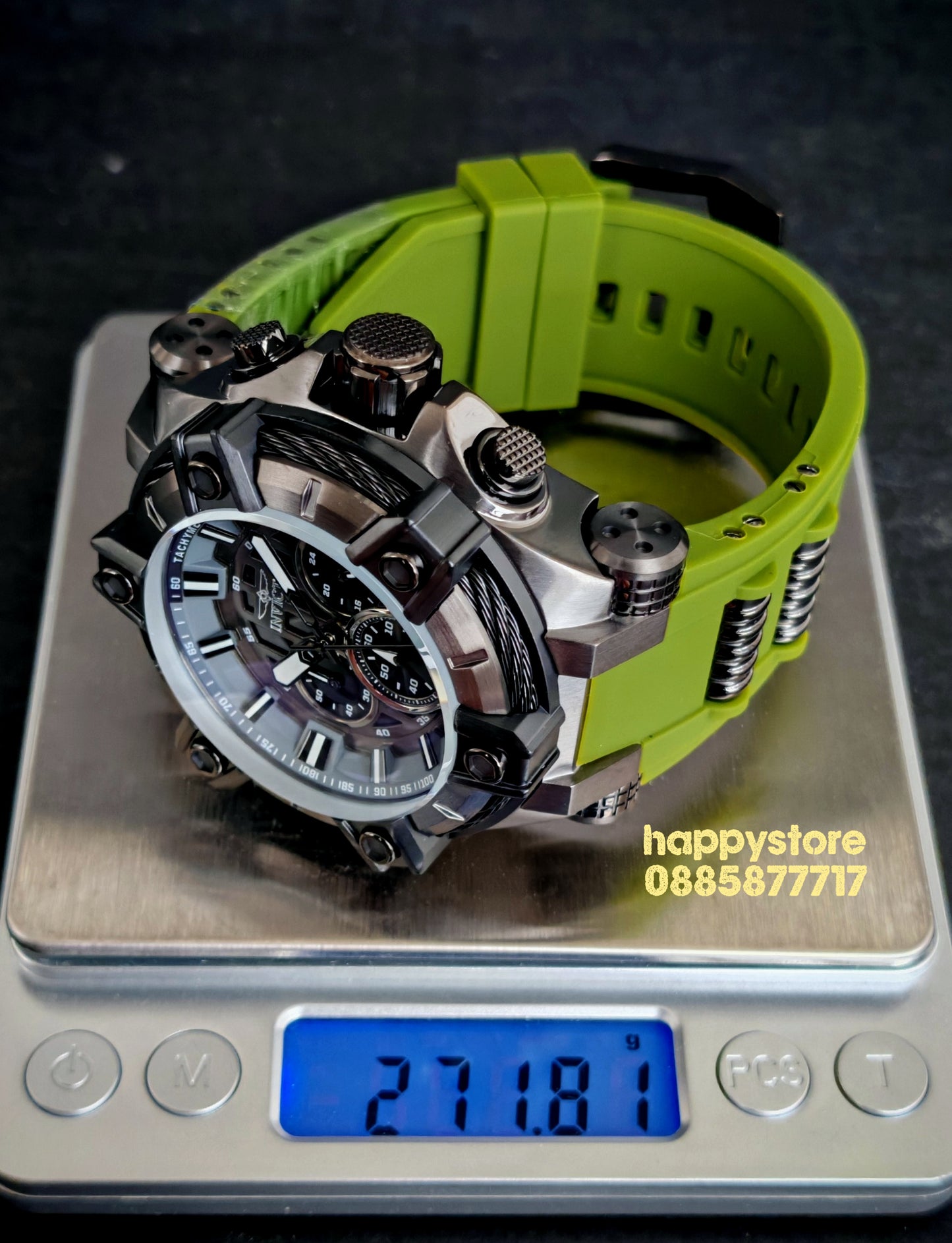 INVICTA Bolt Gunmetal green black 52 mm