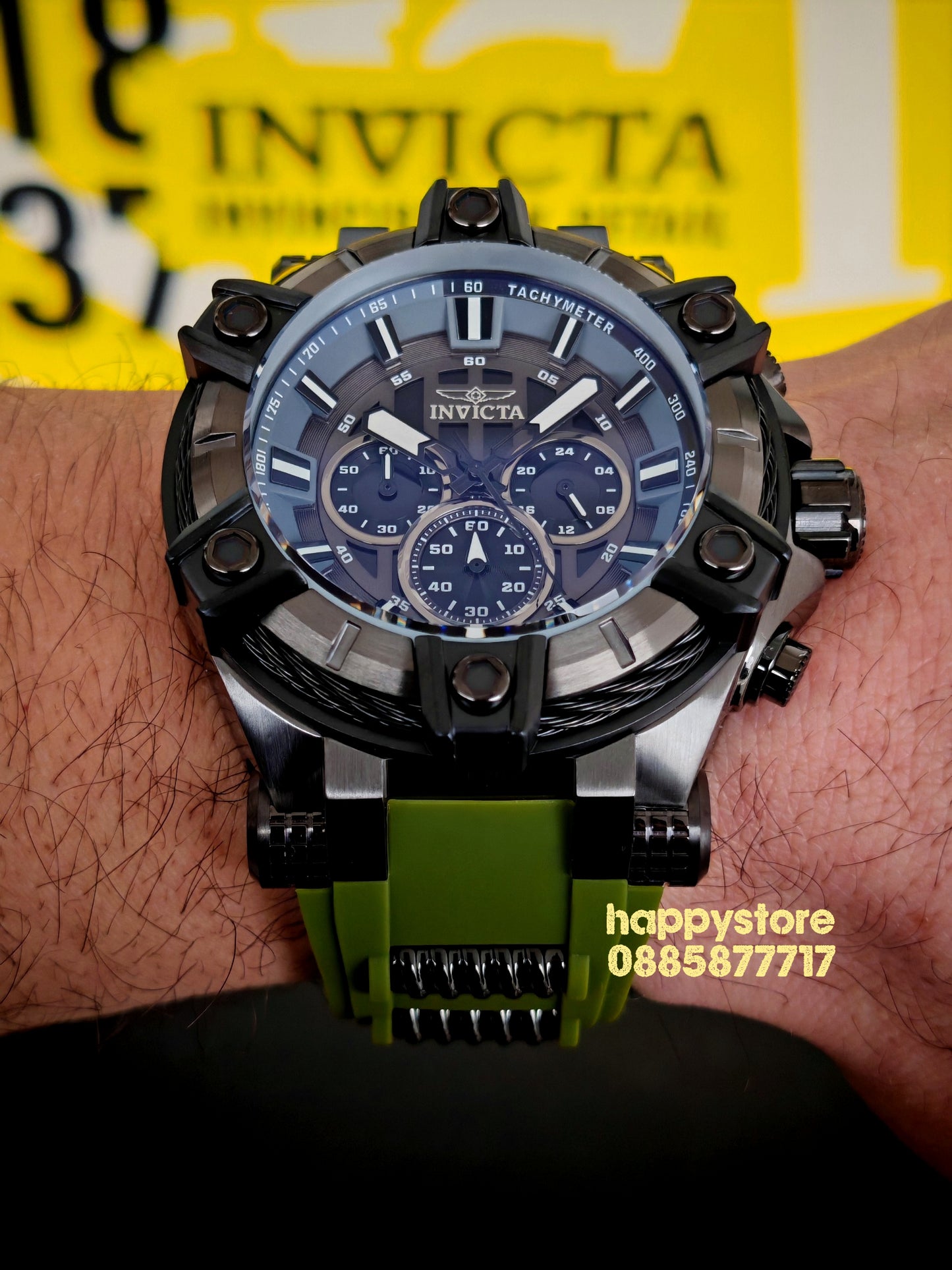 INVICTA Bolt Gunmetal green black 52 mm
