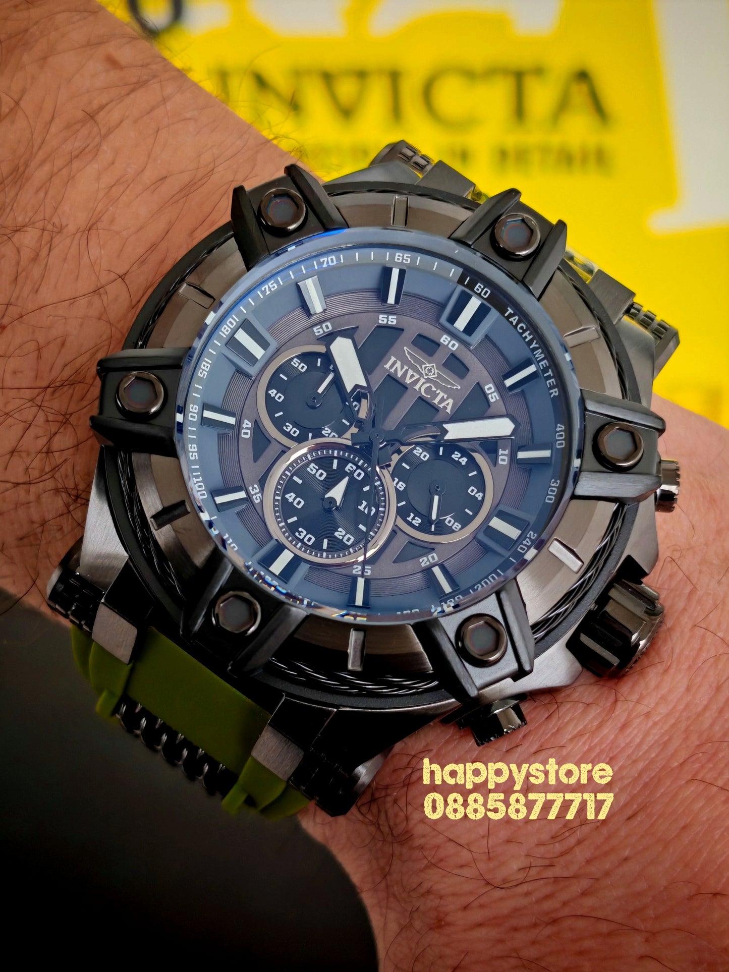 INVICTA Bolt Gunmetal green black 52 mm