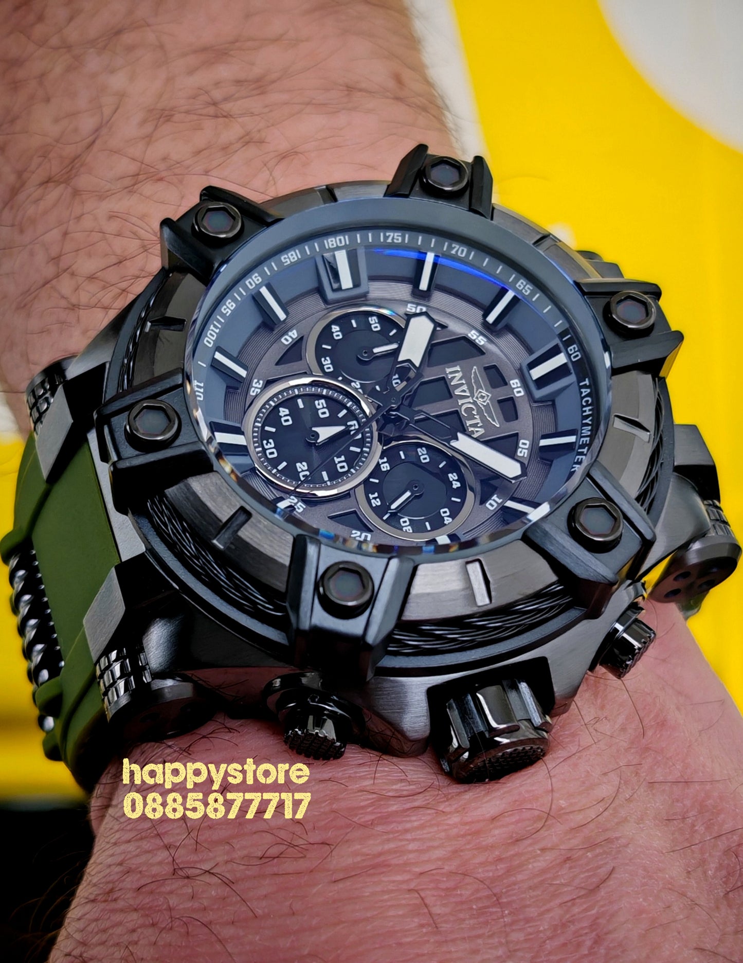 INVICTA Bolt Gunmetal green black 52 mm