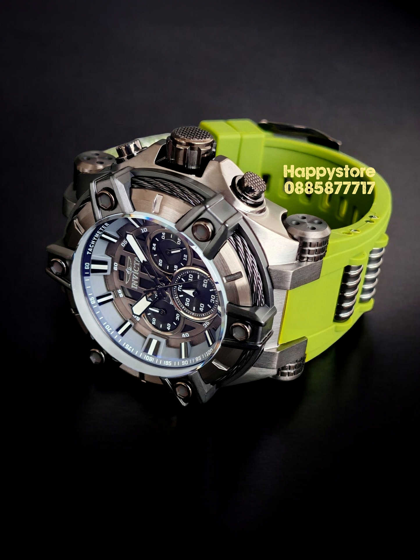 INVICTA Bolt Gunmetal green black 52 mm
