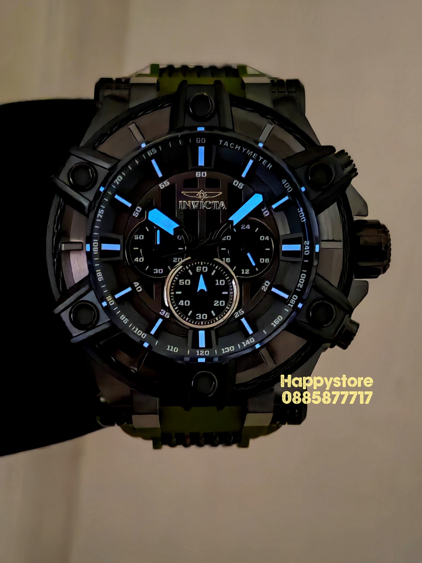 INVICTA Bolt Gunmetal green black 52 mm