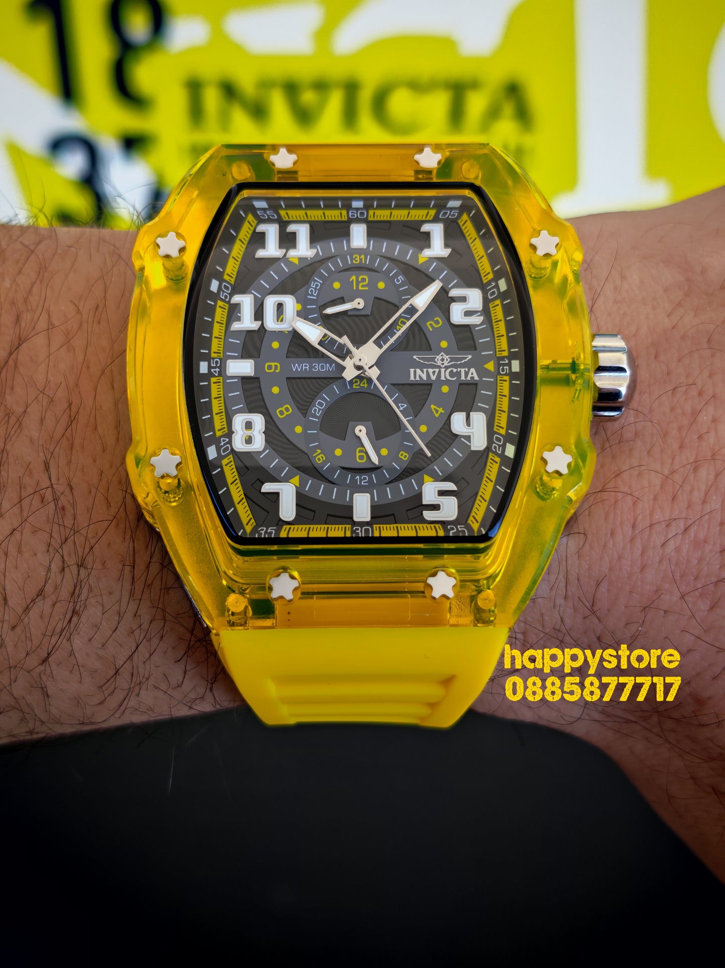 INVICTA Cyclone/Silver Yellow 49 mm