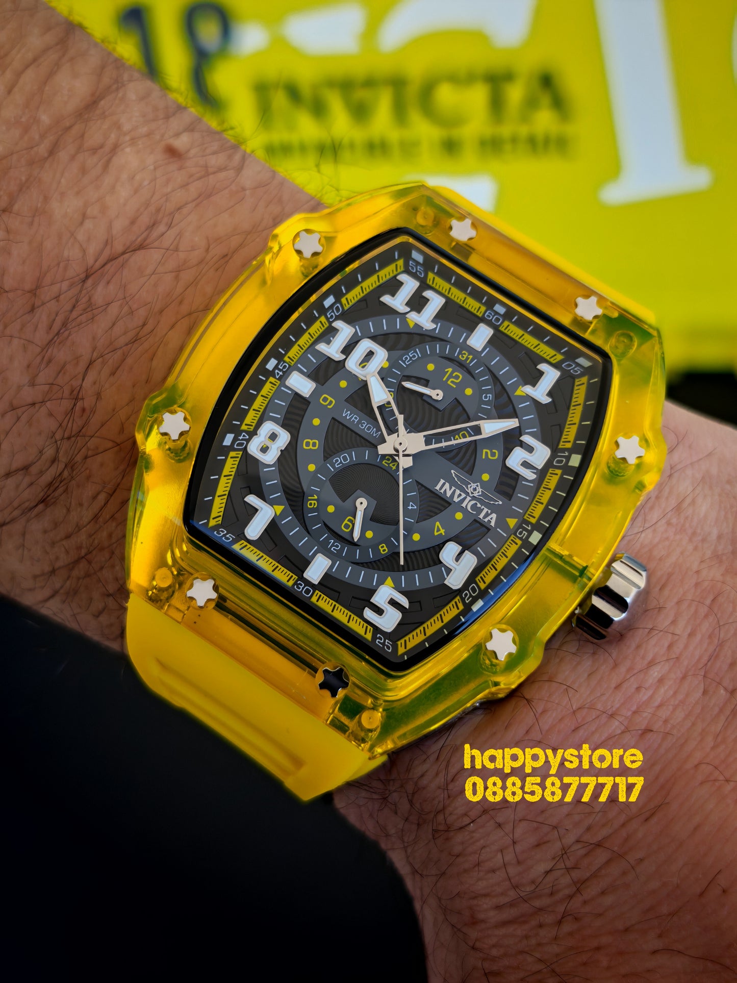 INVICTA Cyclone/Silver Yellow 49 mm
