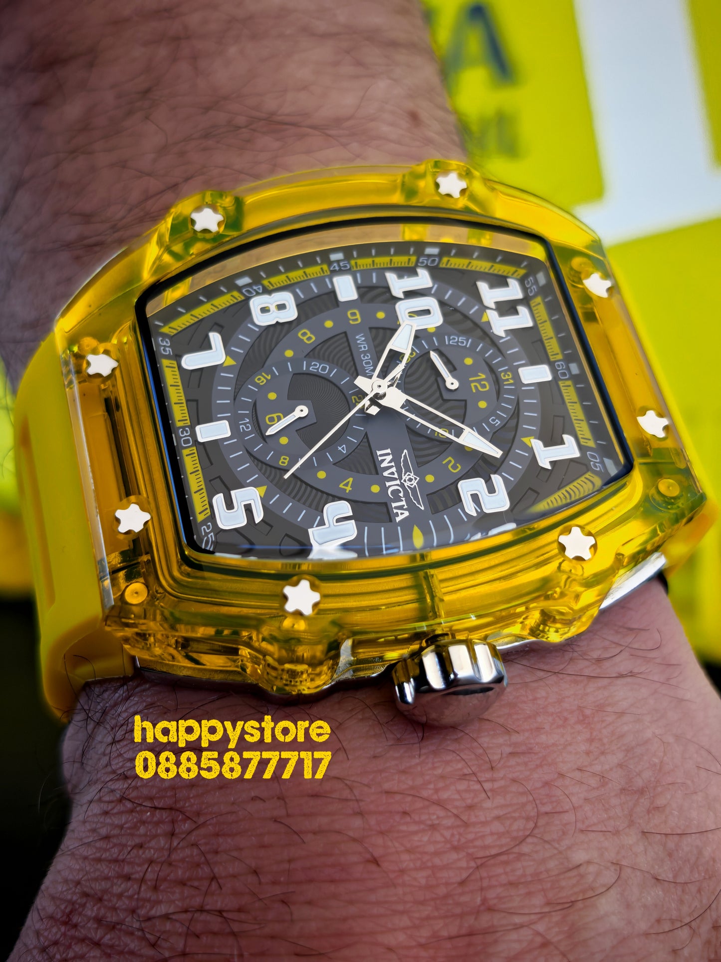 INVICTA Cyclone/Silver Yellow 49 mm