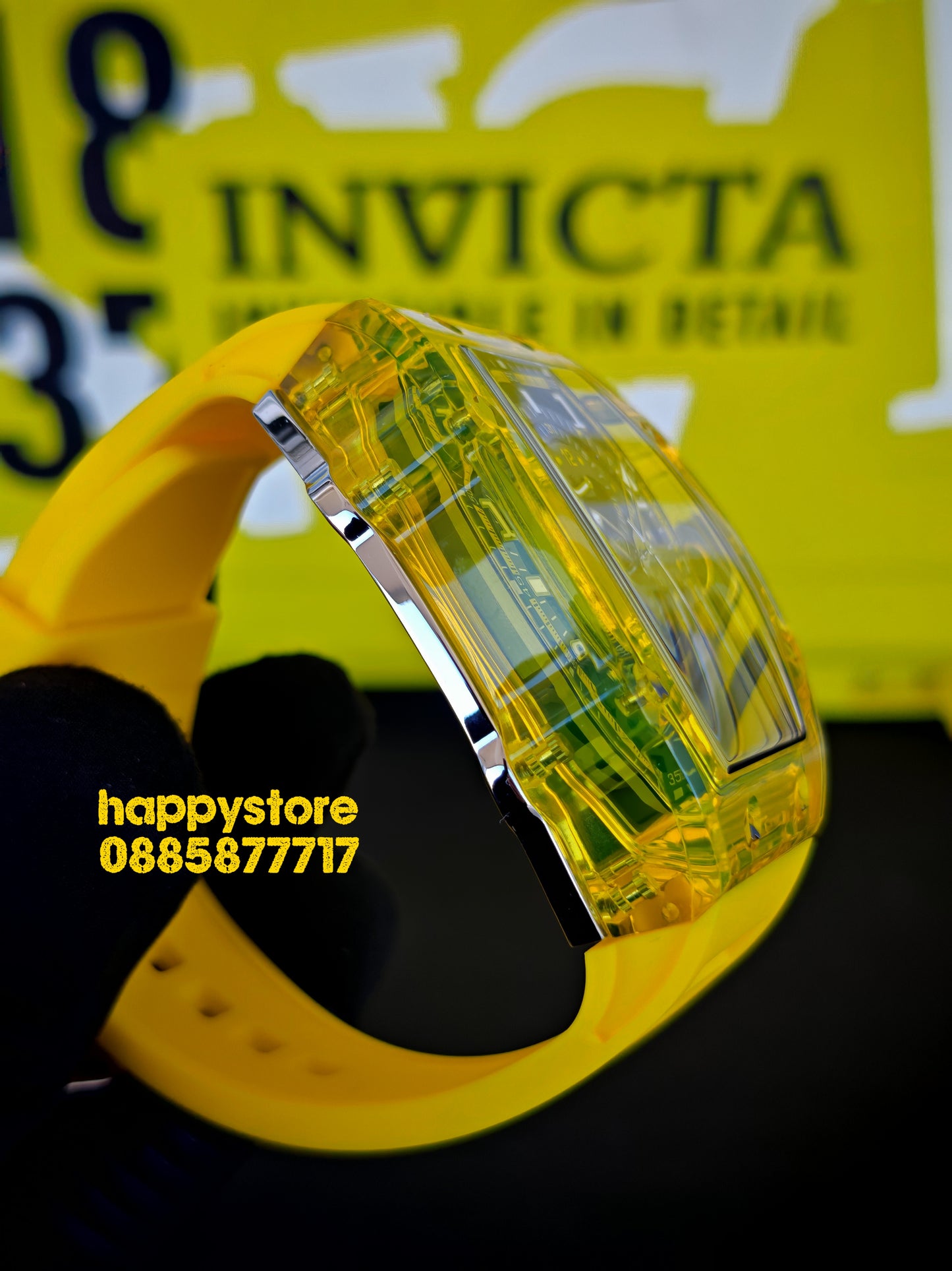 INVICTA Cyclone/Silver Yellow 49 mm