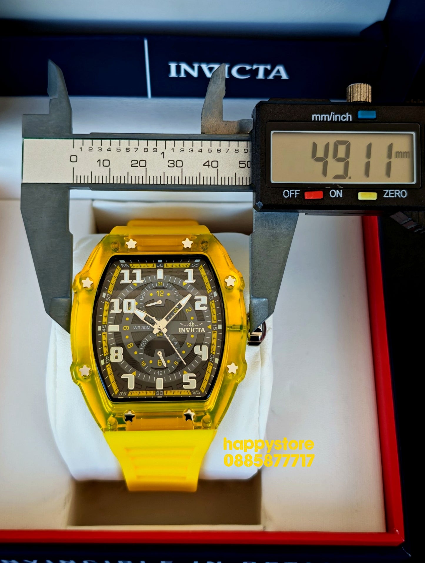 INVICTA Cyclone/Silver Yellow 49 mm