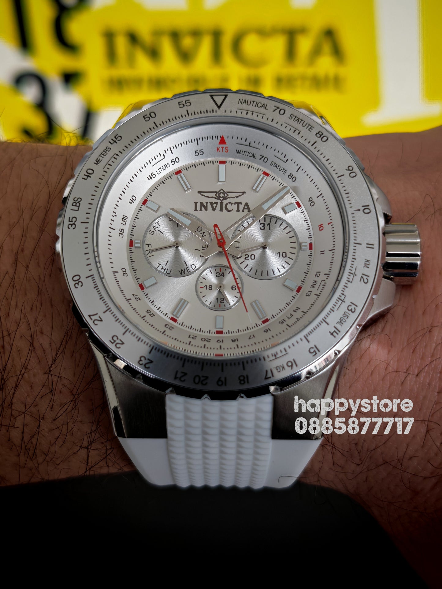 INVICTA Aviator white 50mm