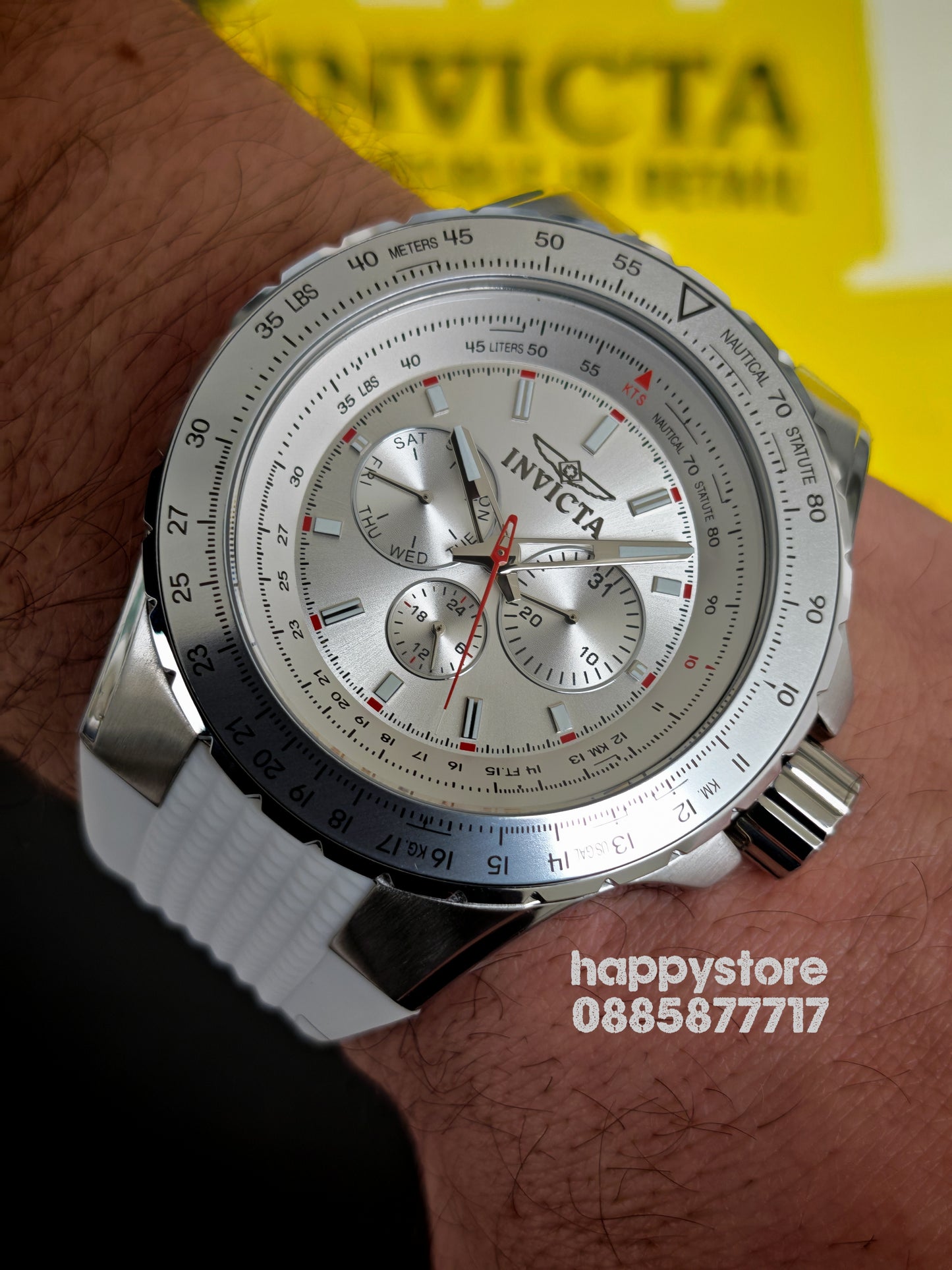 INVICTA Aviator white 50mm