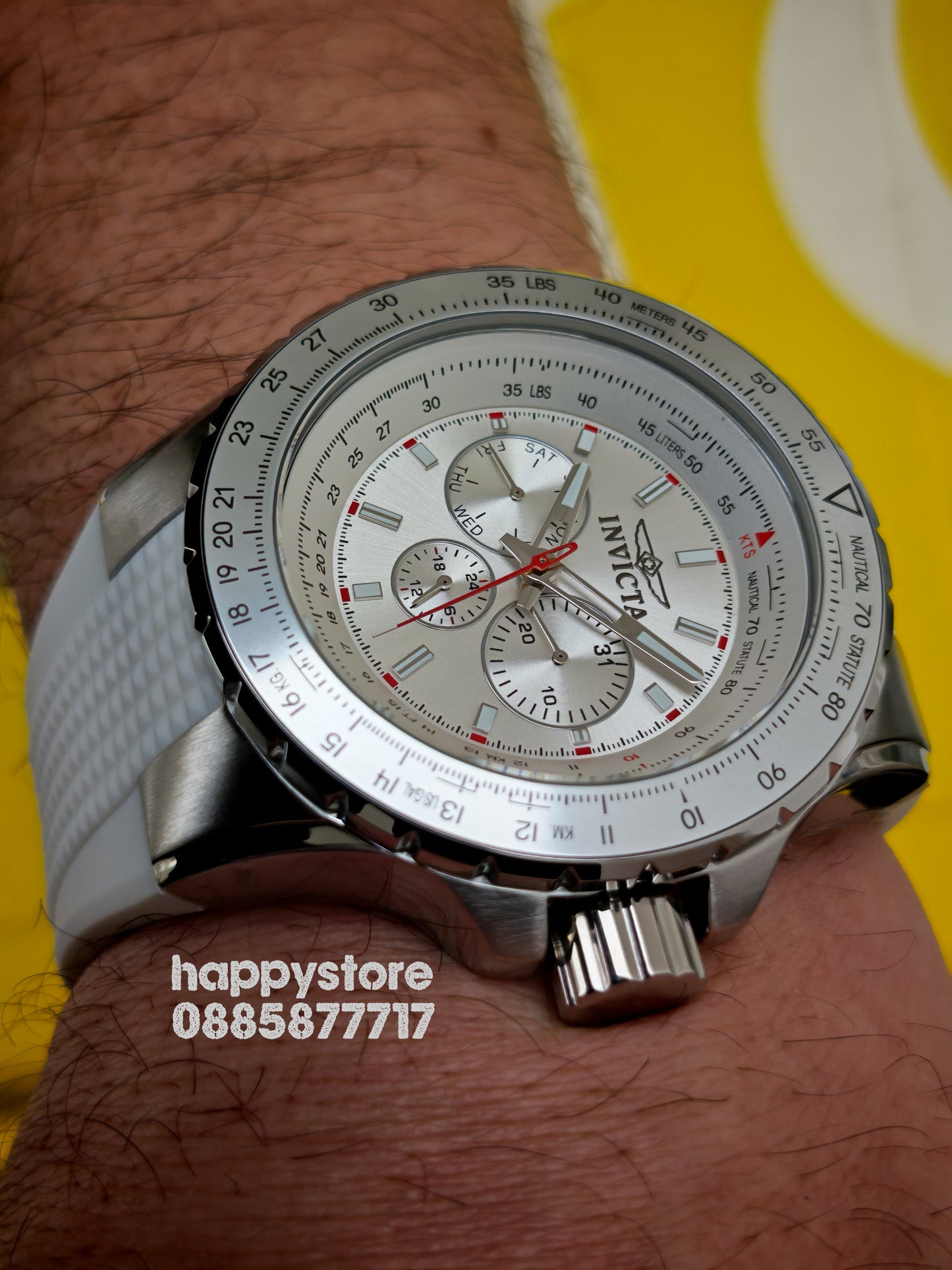 INVICTA Aviator white 50mm
